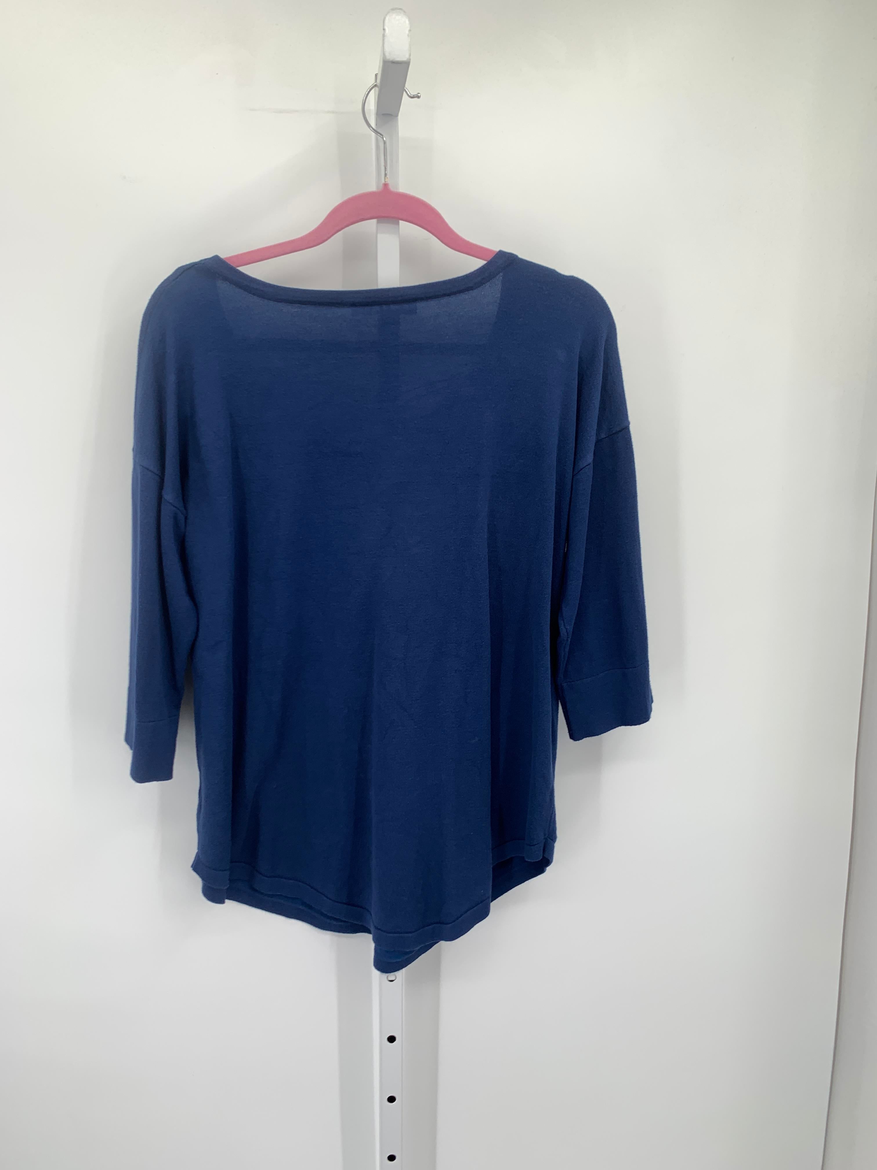 Size 1X Womens 3/4 Sleeve Shirt