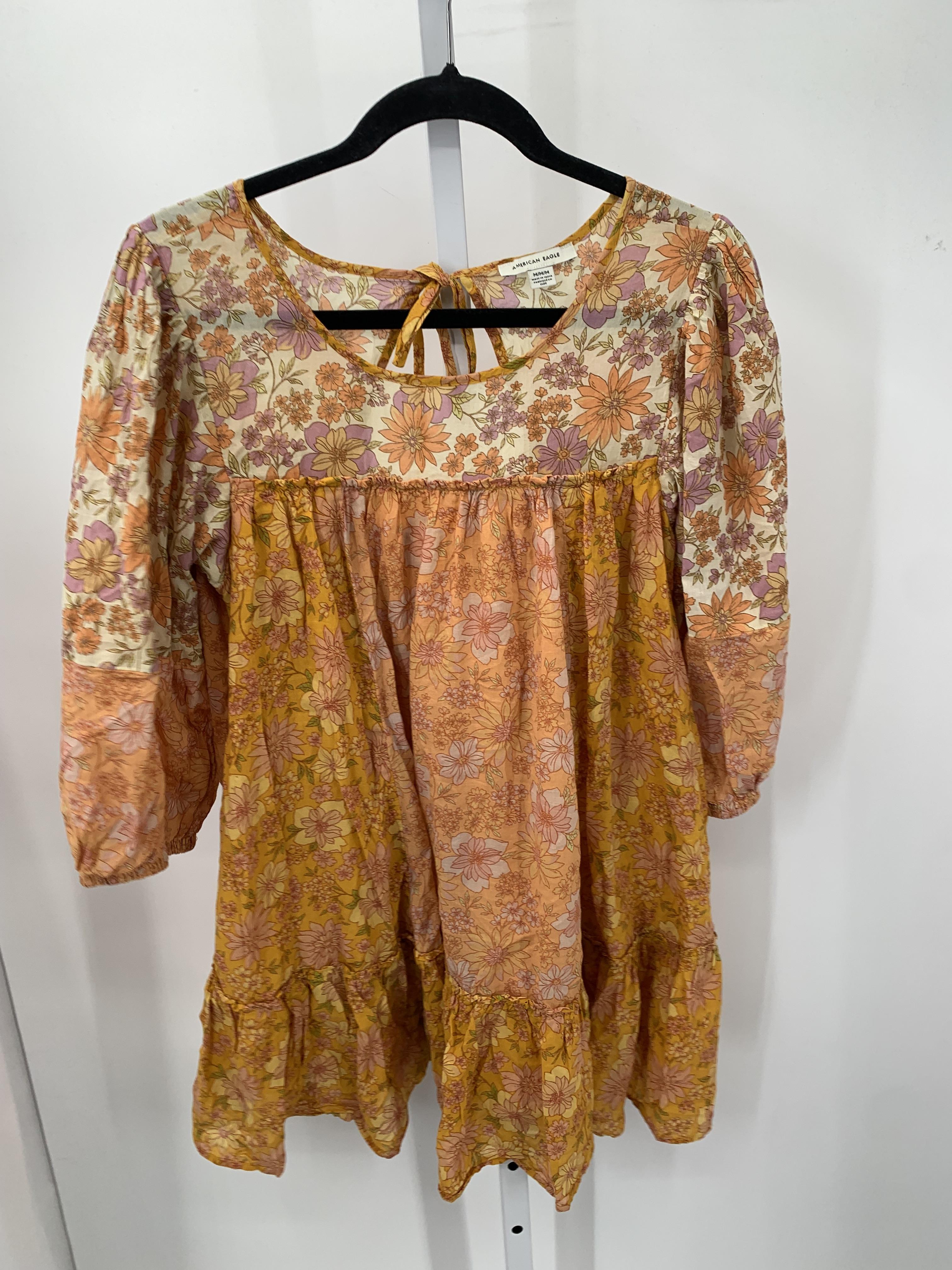 American Eagle Size Medium Juniors Long Sleeve Dress