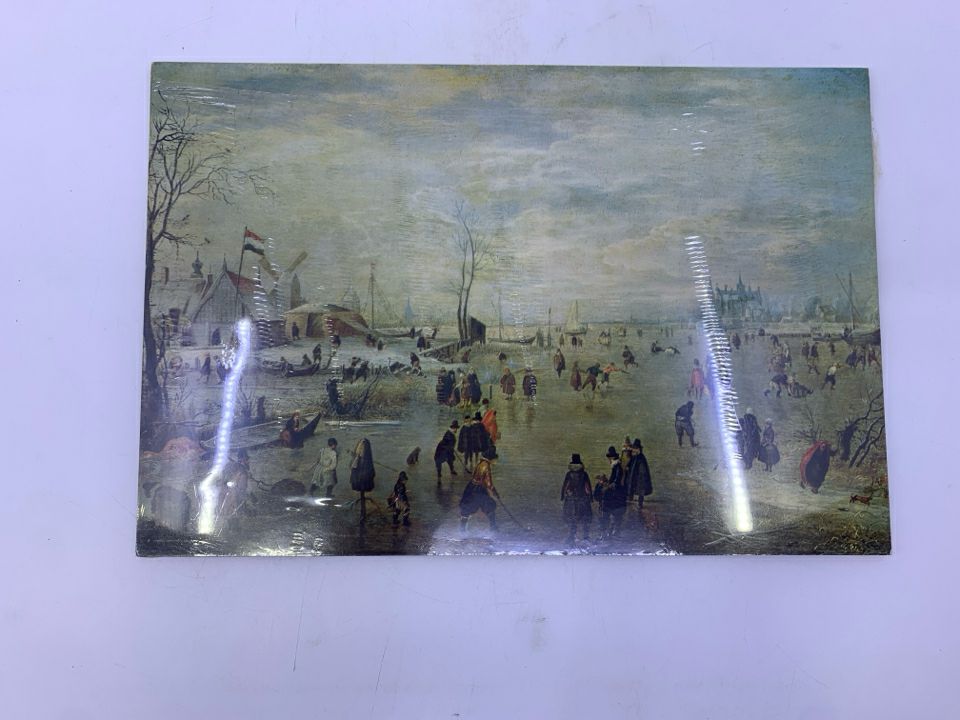 NIP HENDRICK AVERCAMP SCENE WALL PLAQUE.