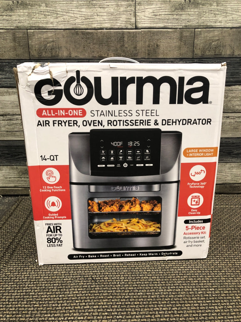 NIB GOURMIA AIR FRYER.