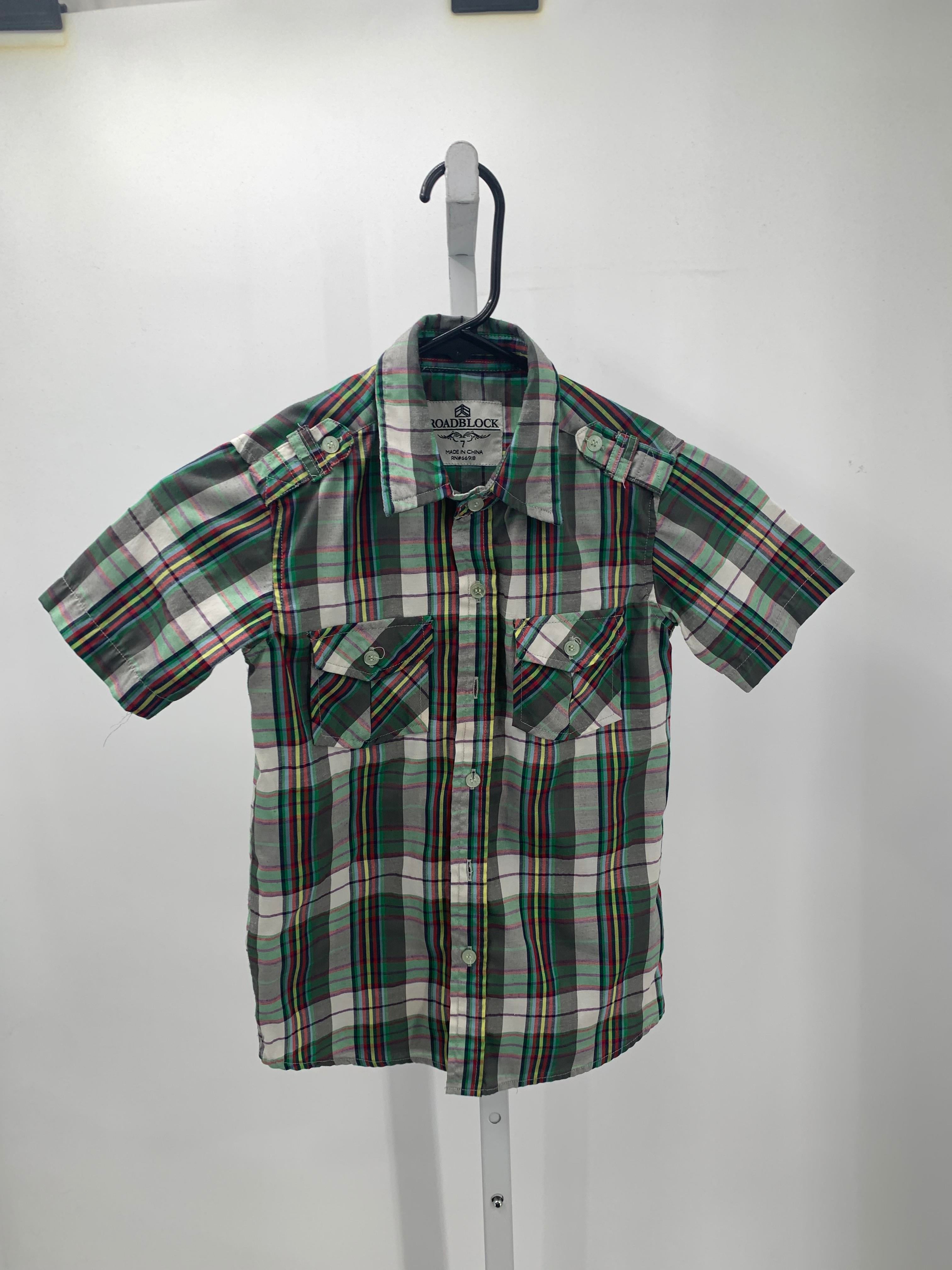 PLAID BTN DOWN
