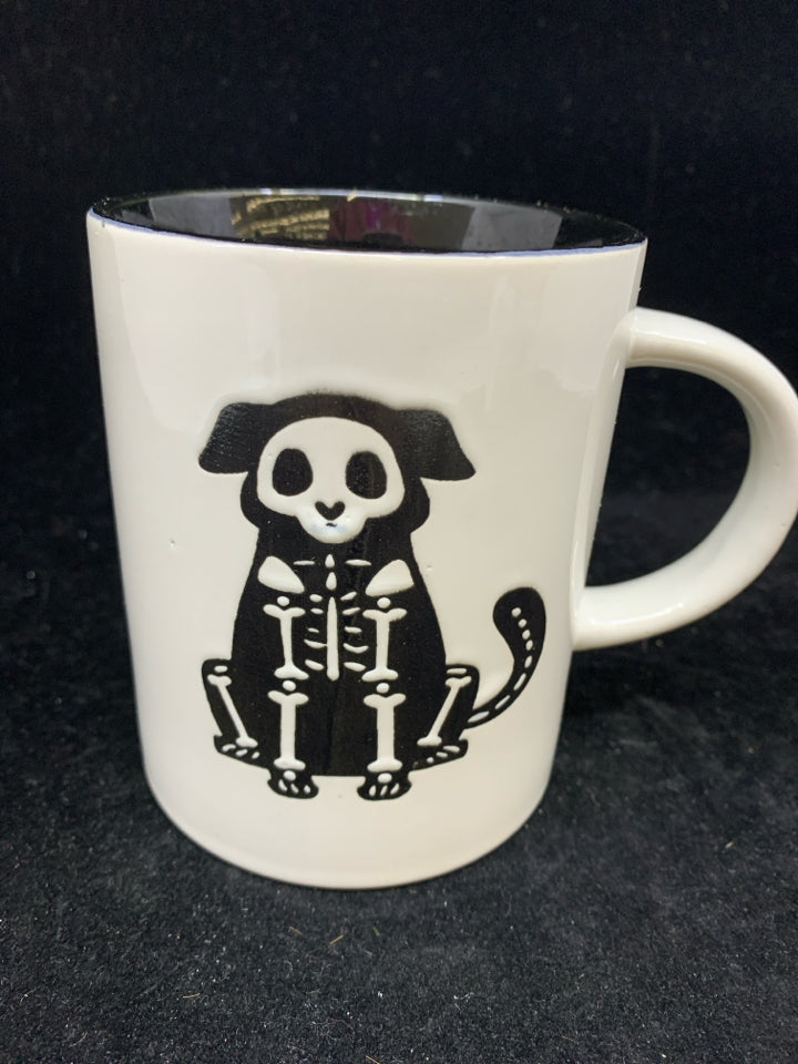 SKELETON DOG COFFEE MUG.