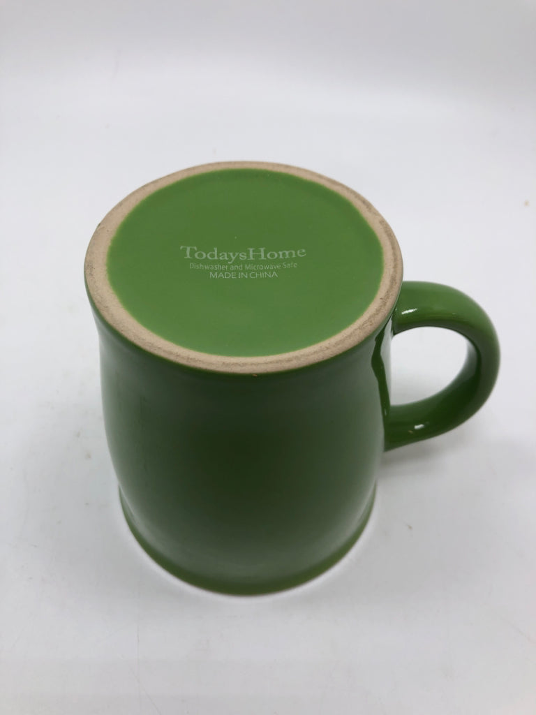 GREEN COFFEE CUP TODAYS HOME.