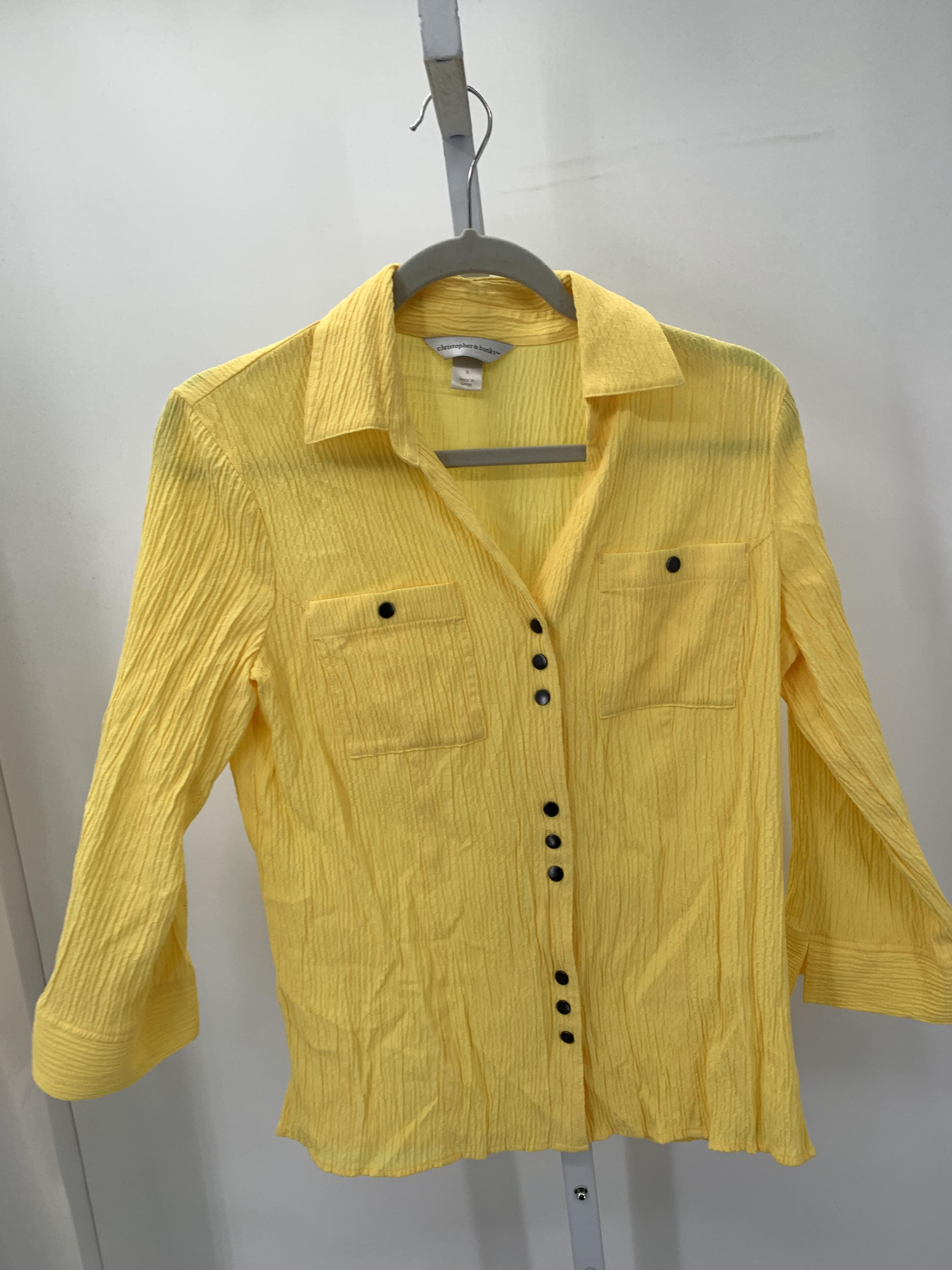 Christopher & Banks Size Small Misses 3/4 Sleeve Shirt