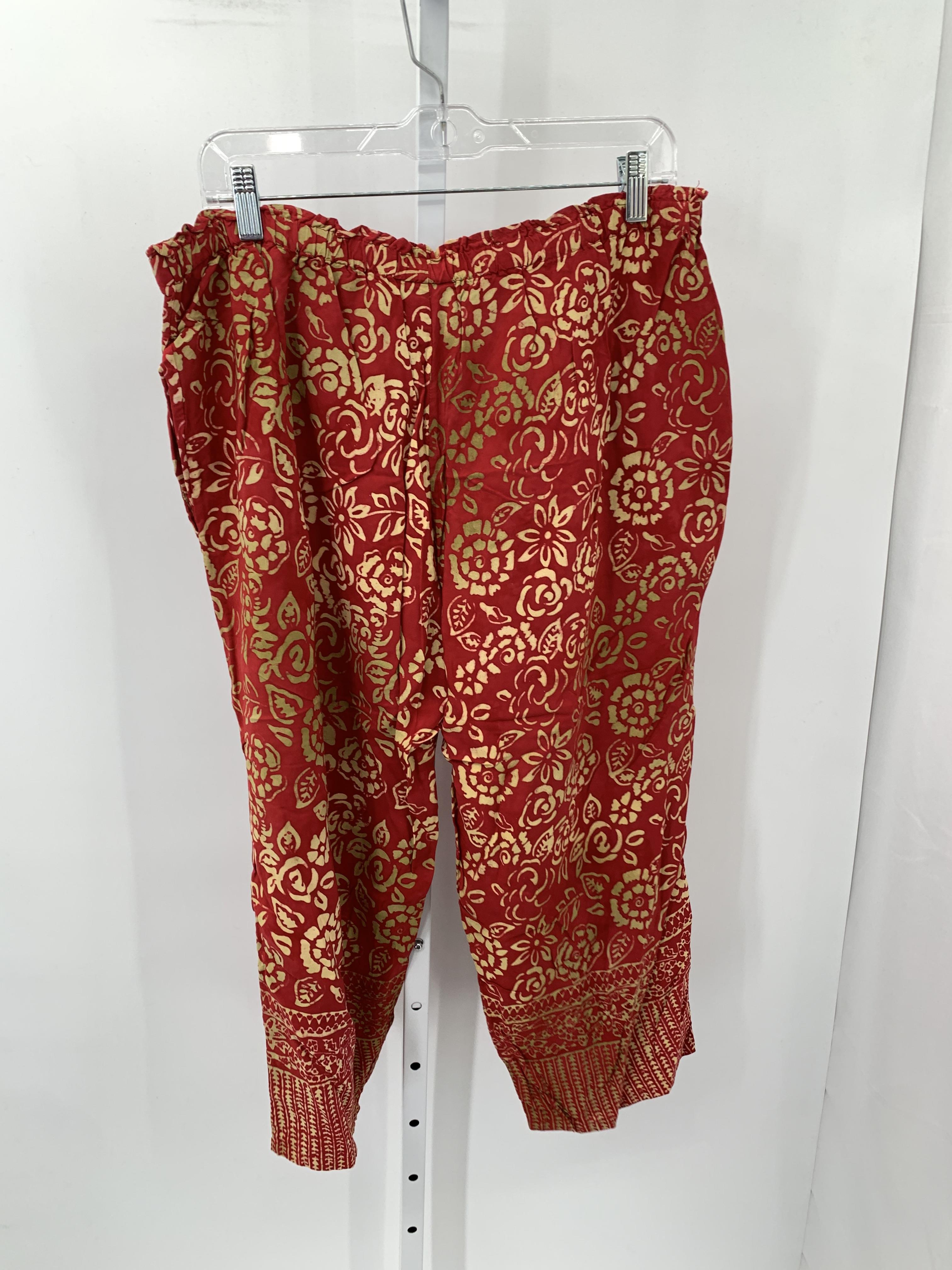 Size Extra Large Misses Cropped Pants