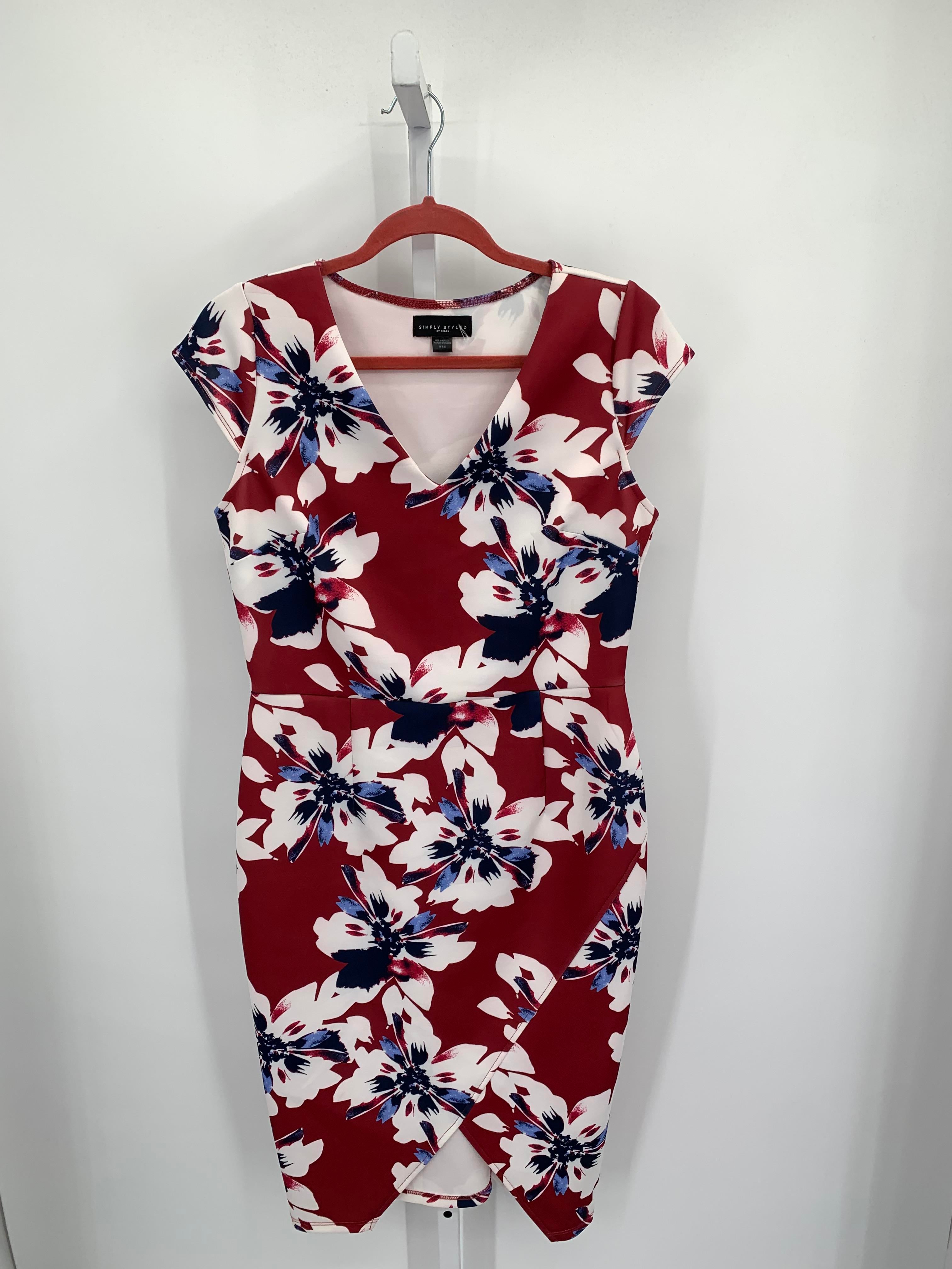 Simply Styled Size Medium Misses Short Sleeve Dress