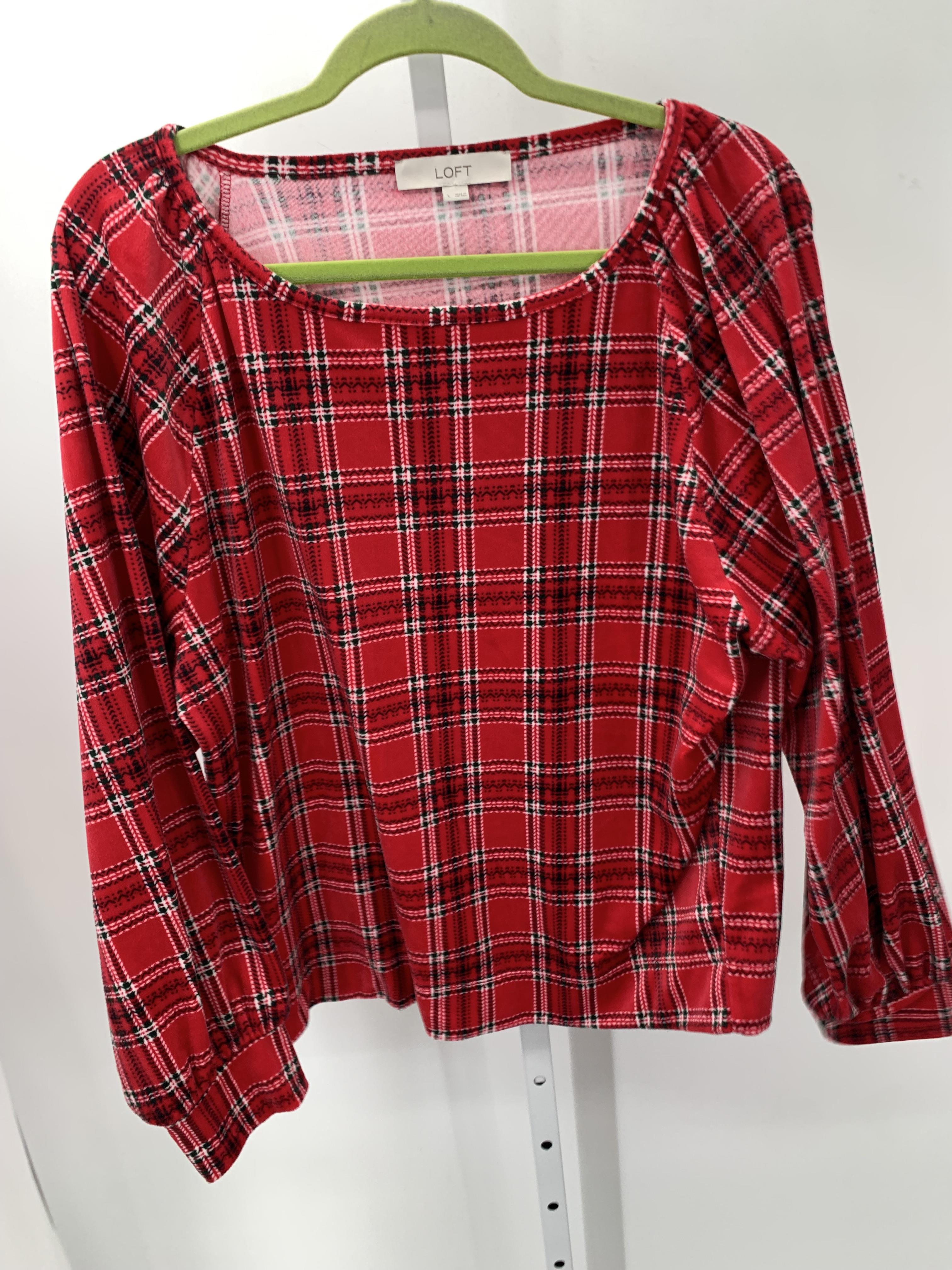 Loft Size Large Misses Long Sleeve Shirt