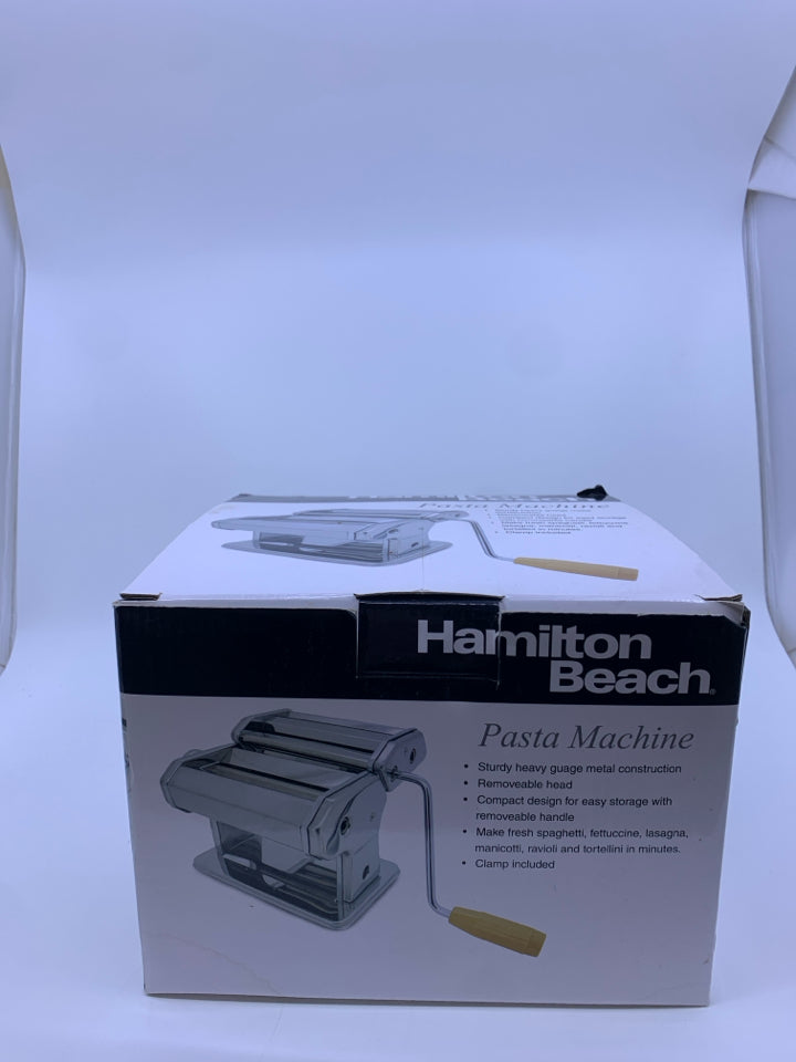 NIB HAMILTON BEACH PASTA MACHINE.