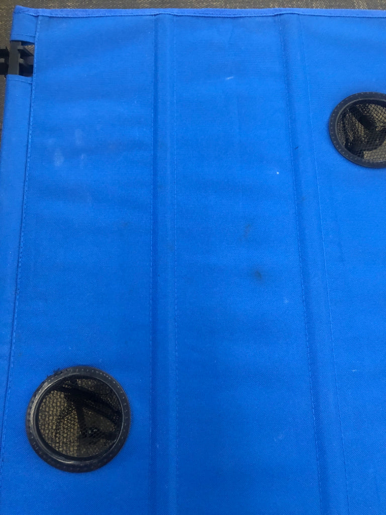 BLUE FOLDING PORTABLE TABLE.