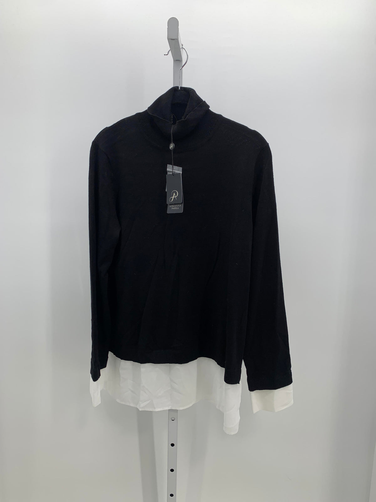 Adrianna Papell Size Large Misses Long Sleeve Shirt