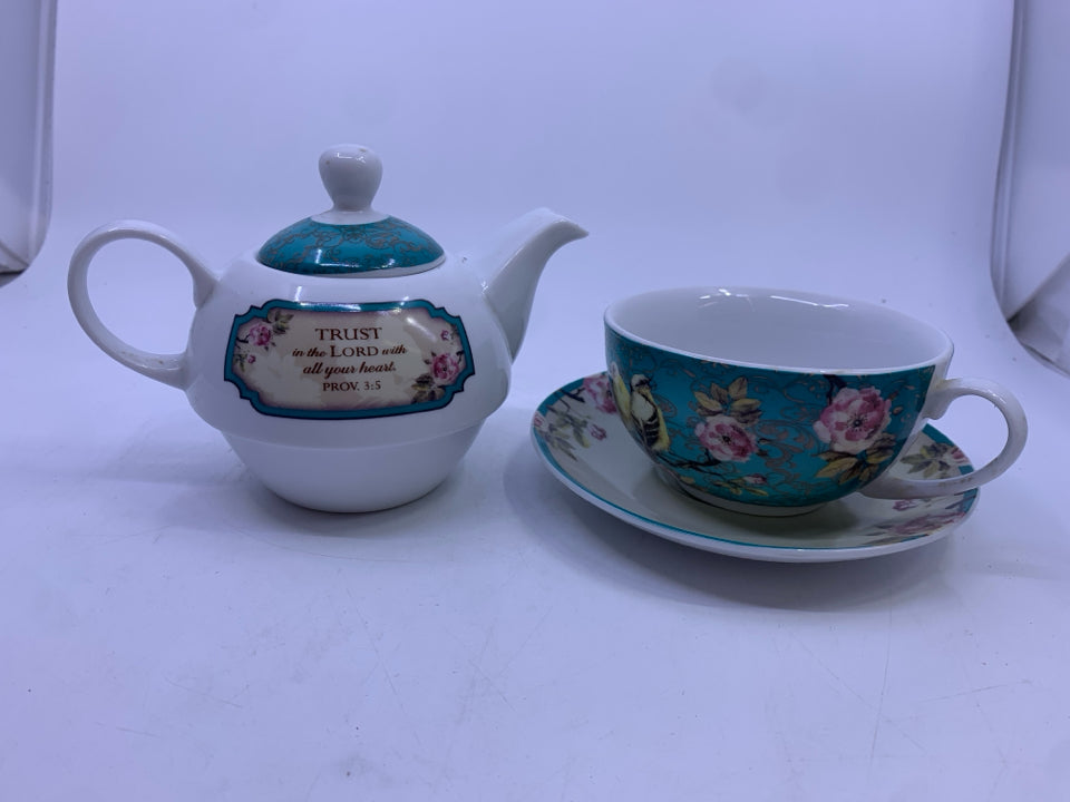 3PC TRUST IN THE LORD- TEA FOR ONE.