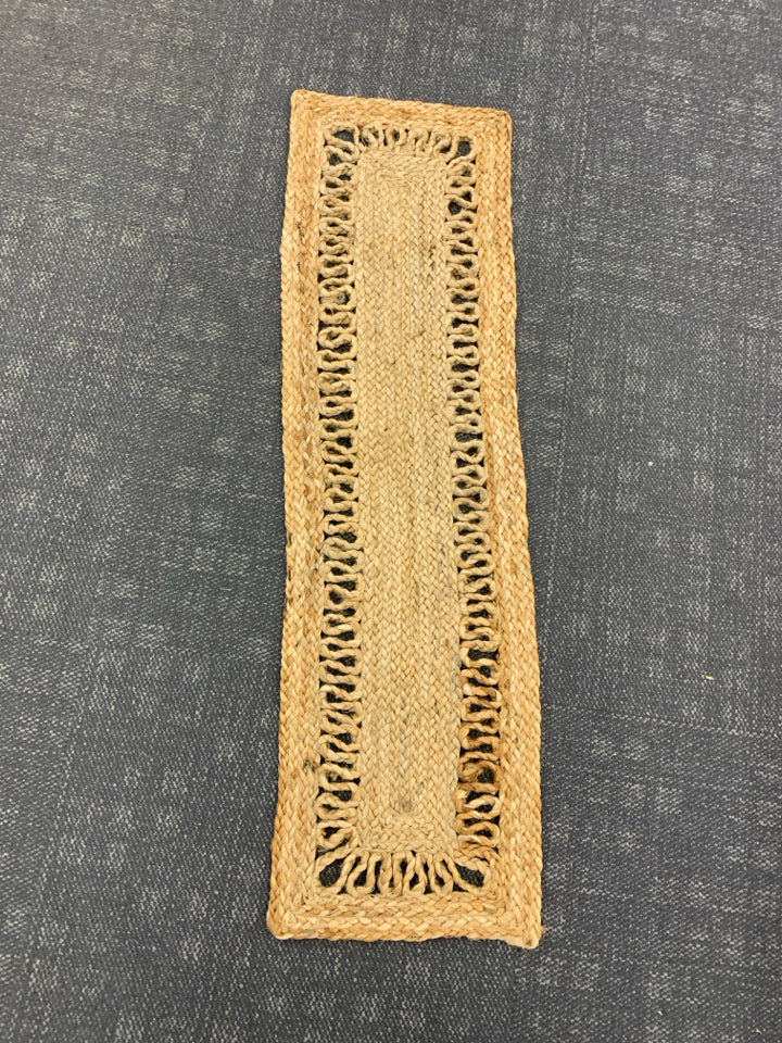 WICKER TABLE RUNNER.
