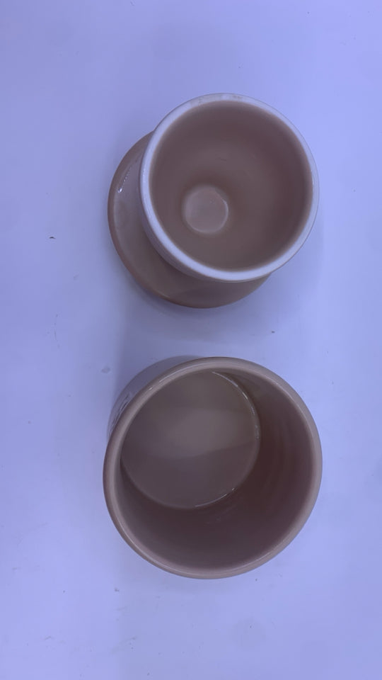 TAN CERAMIC BUTTER BELL.