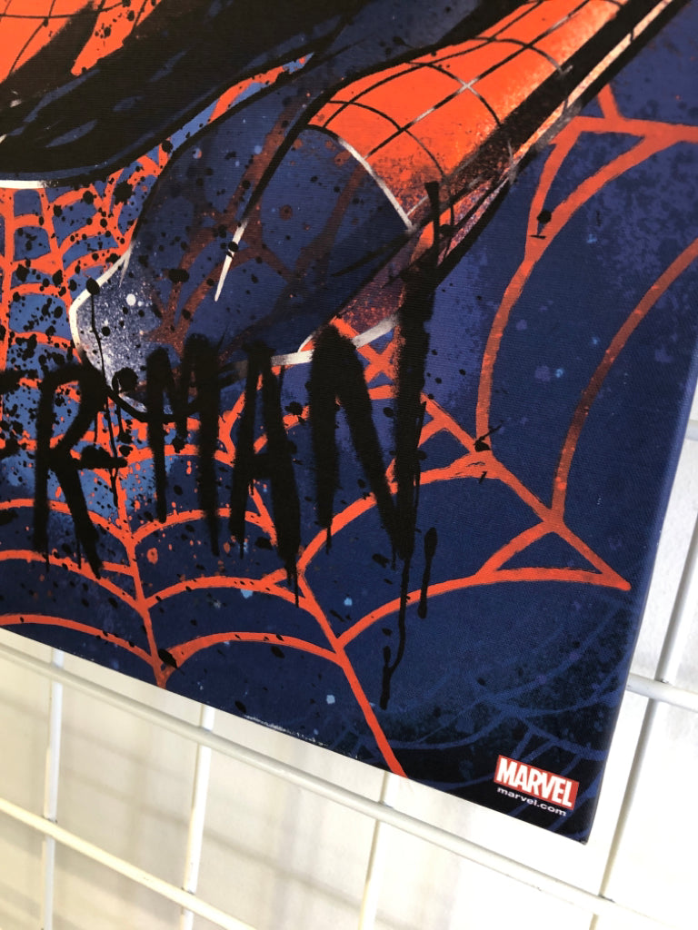 SPIDERMAN CANVAS WALL ART.