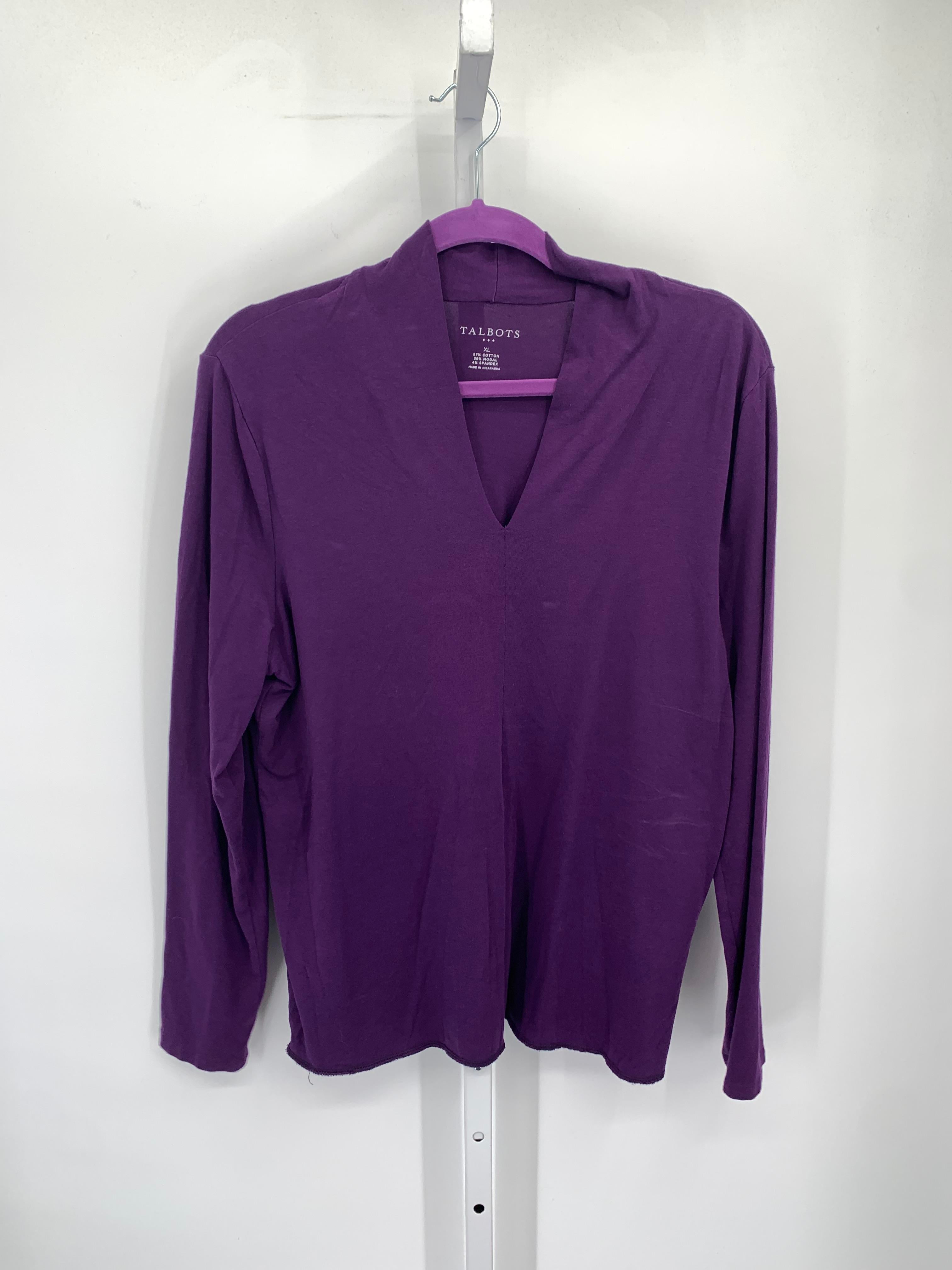 Talbots Size Extra Large Misses Long Sleeve Shirt