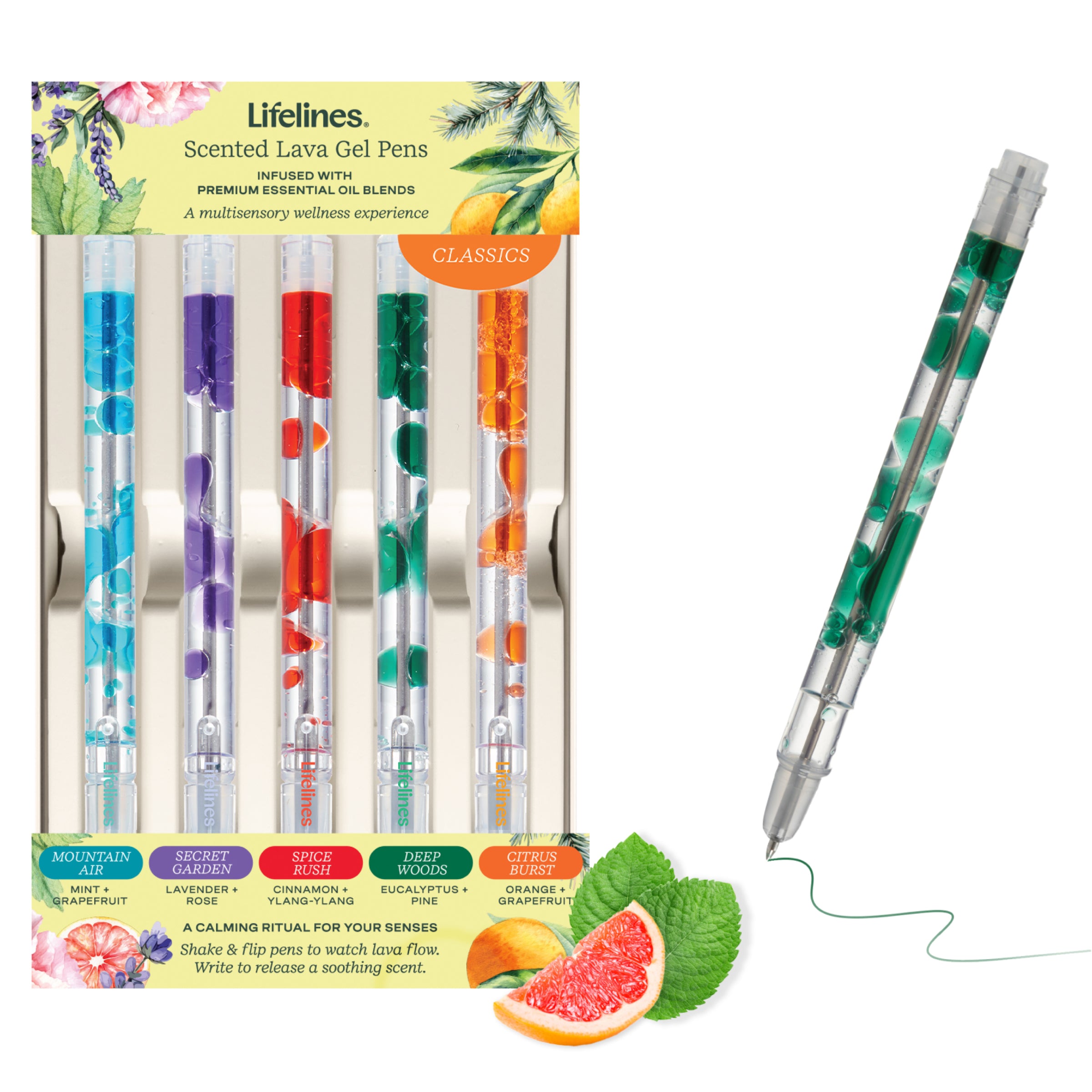 Lifelines Scented Lava Pen Set (5pk - New)