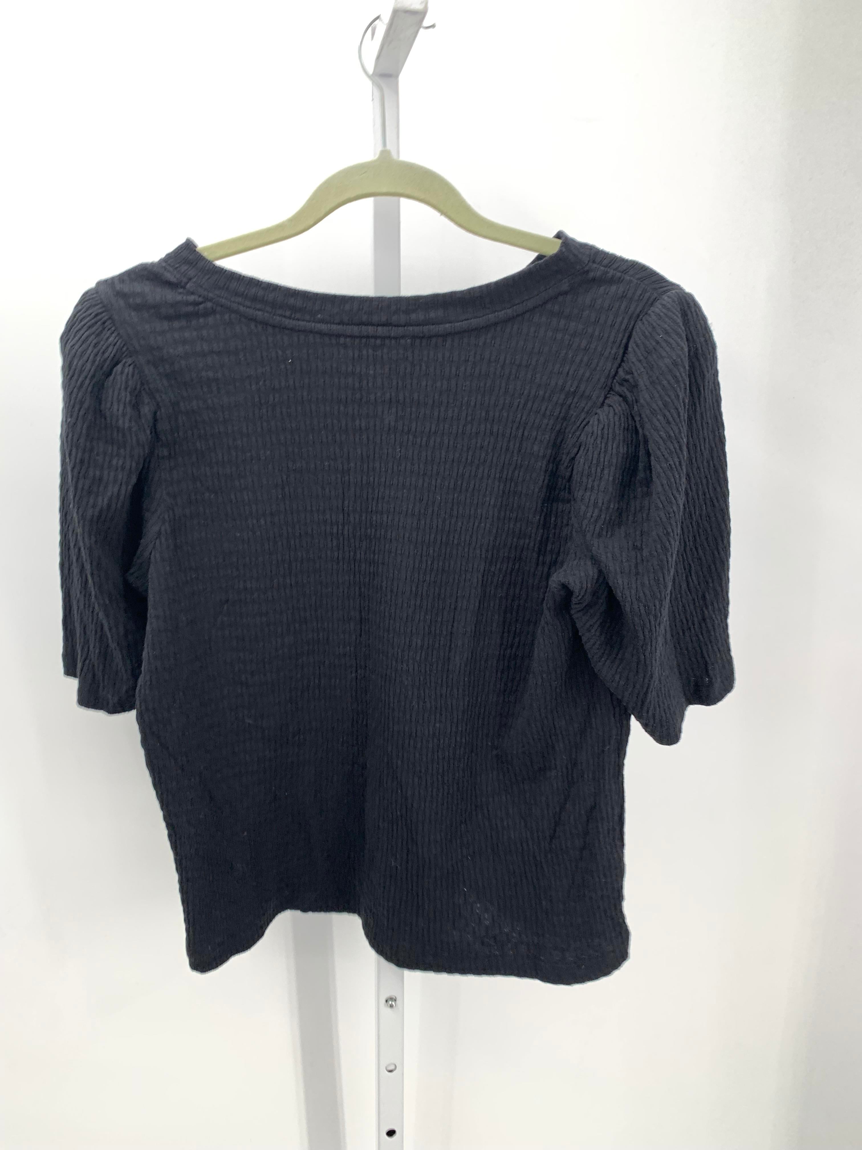 Loft Size Large Misses Short Sleeve Shirt