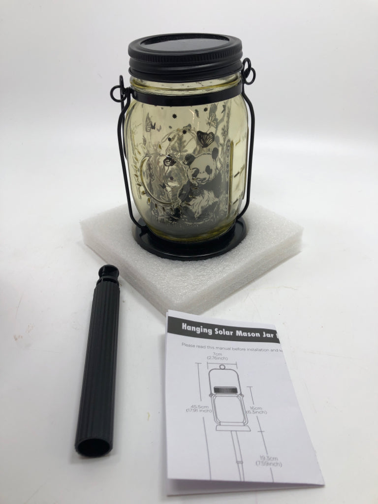 NIB PANDA THEMED SOLAR LANTERN.