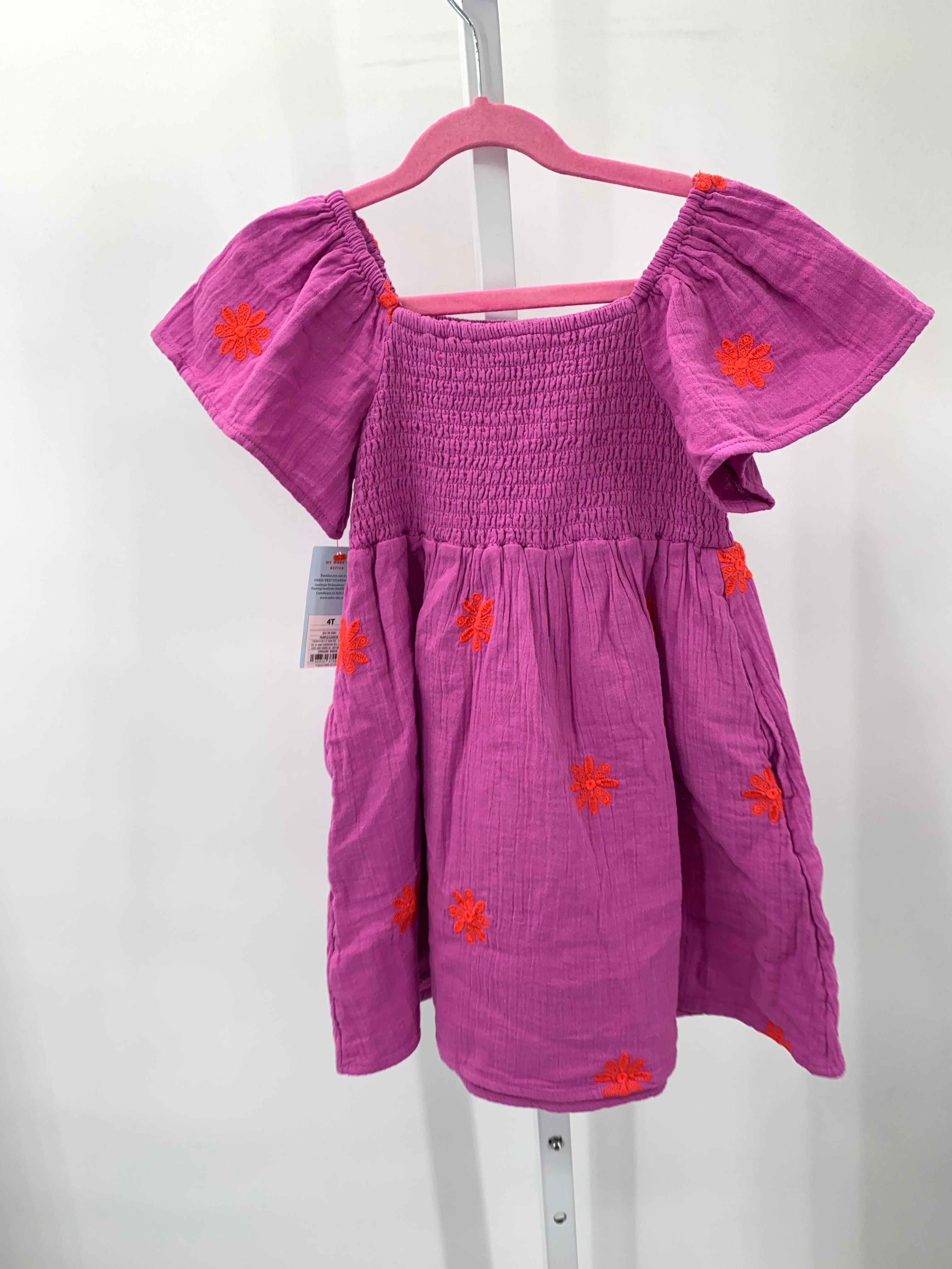 Cat & Jack Size 4T Girls Short Sleeve Dress