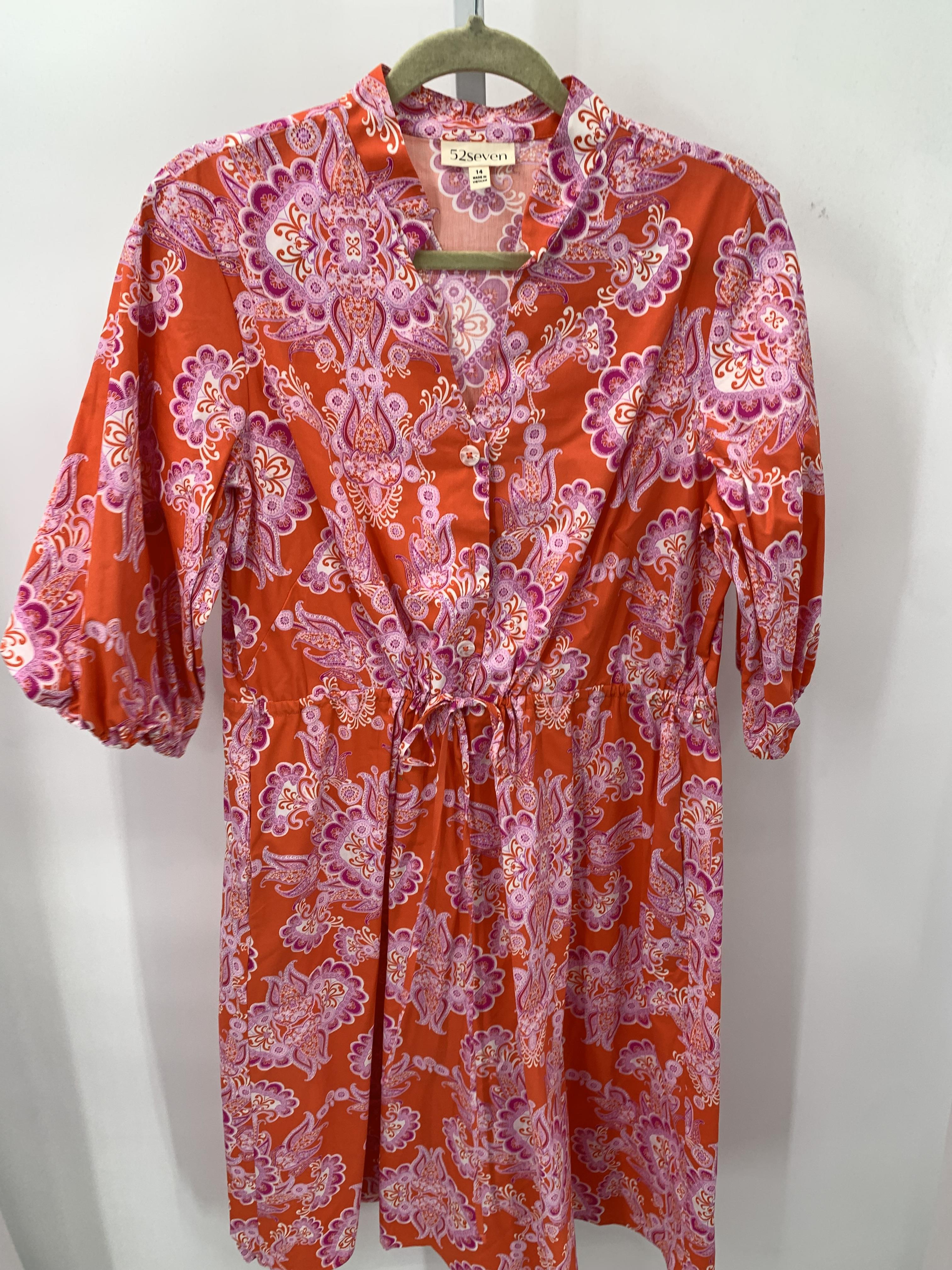 Size 14 Misses Short Sleeve Dress
