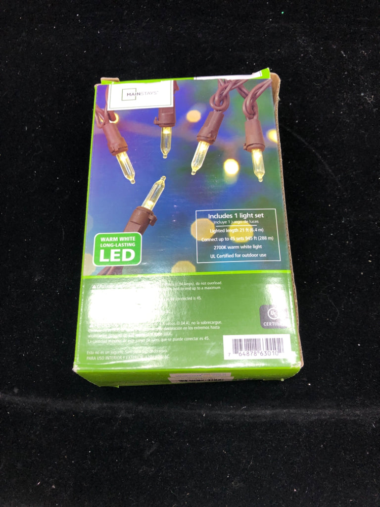 NIP 100 COUNT LED MINI STRING LIGHTS.