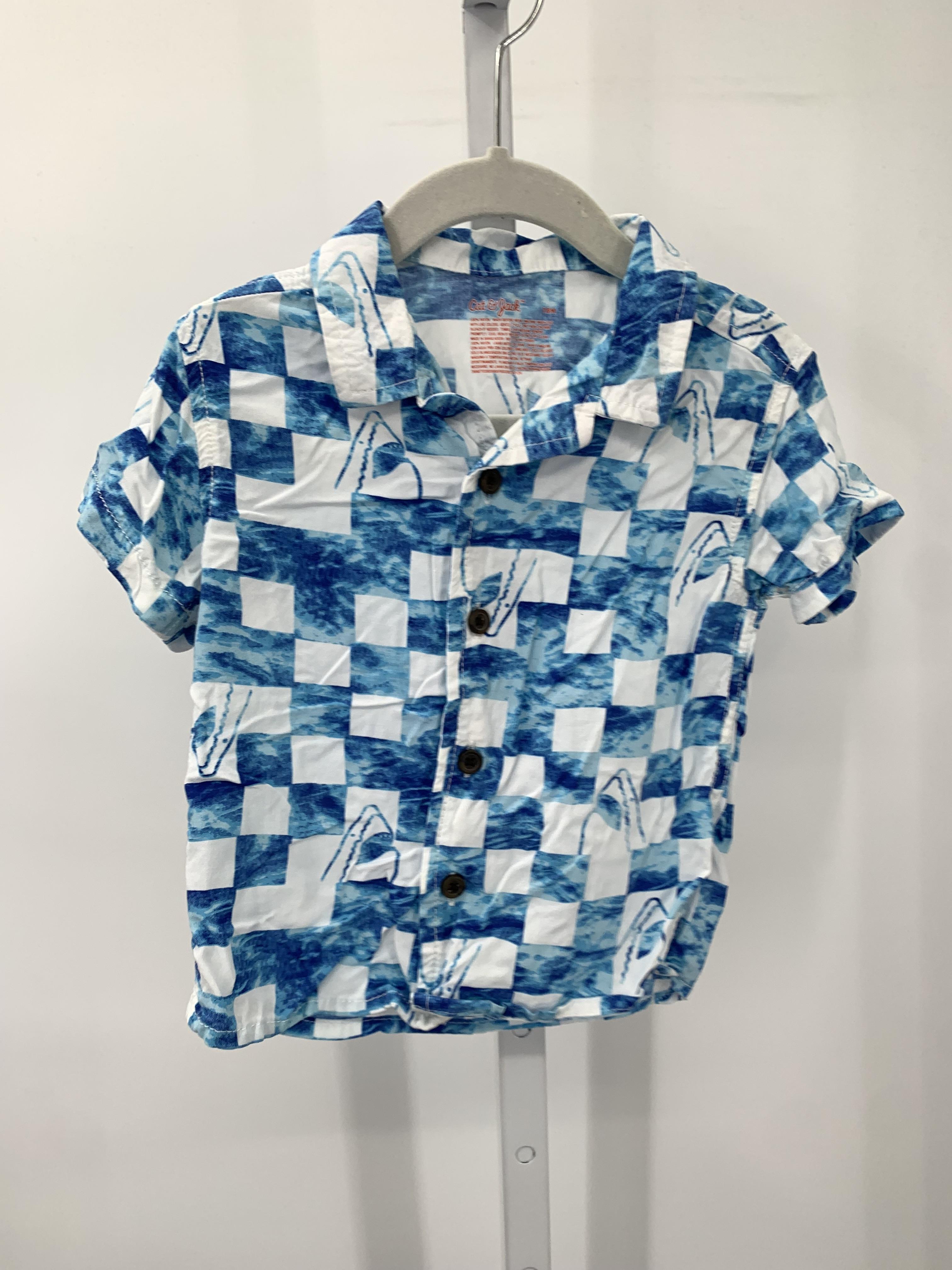 BLUE PATTERN BTN DOWN
