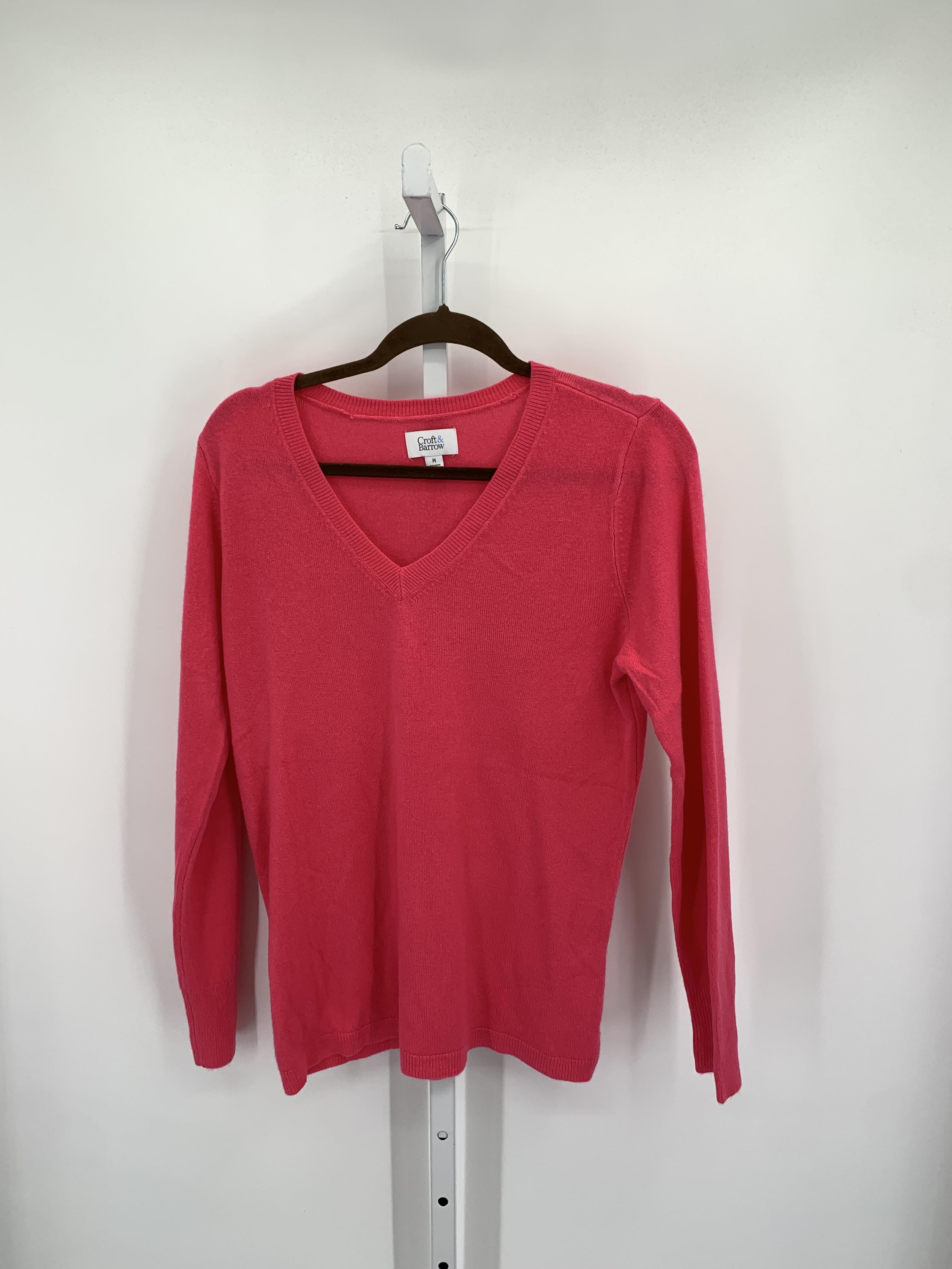 Croft & Barrow Size Medium Misses Long Slv Sweater