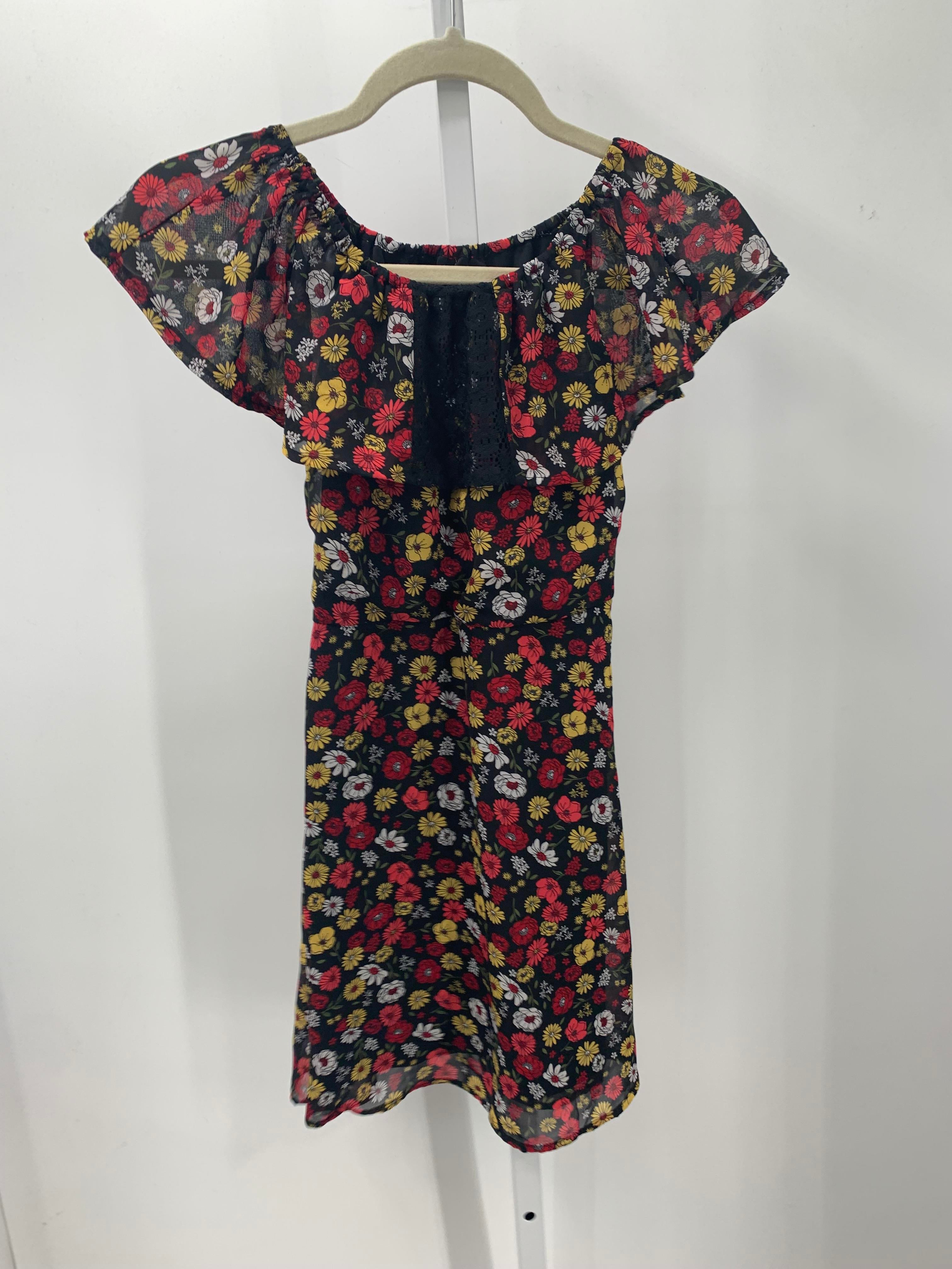 Wonder Nation Size 10-12 Girls Short Sleeve Dress