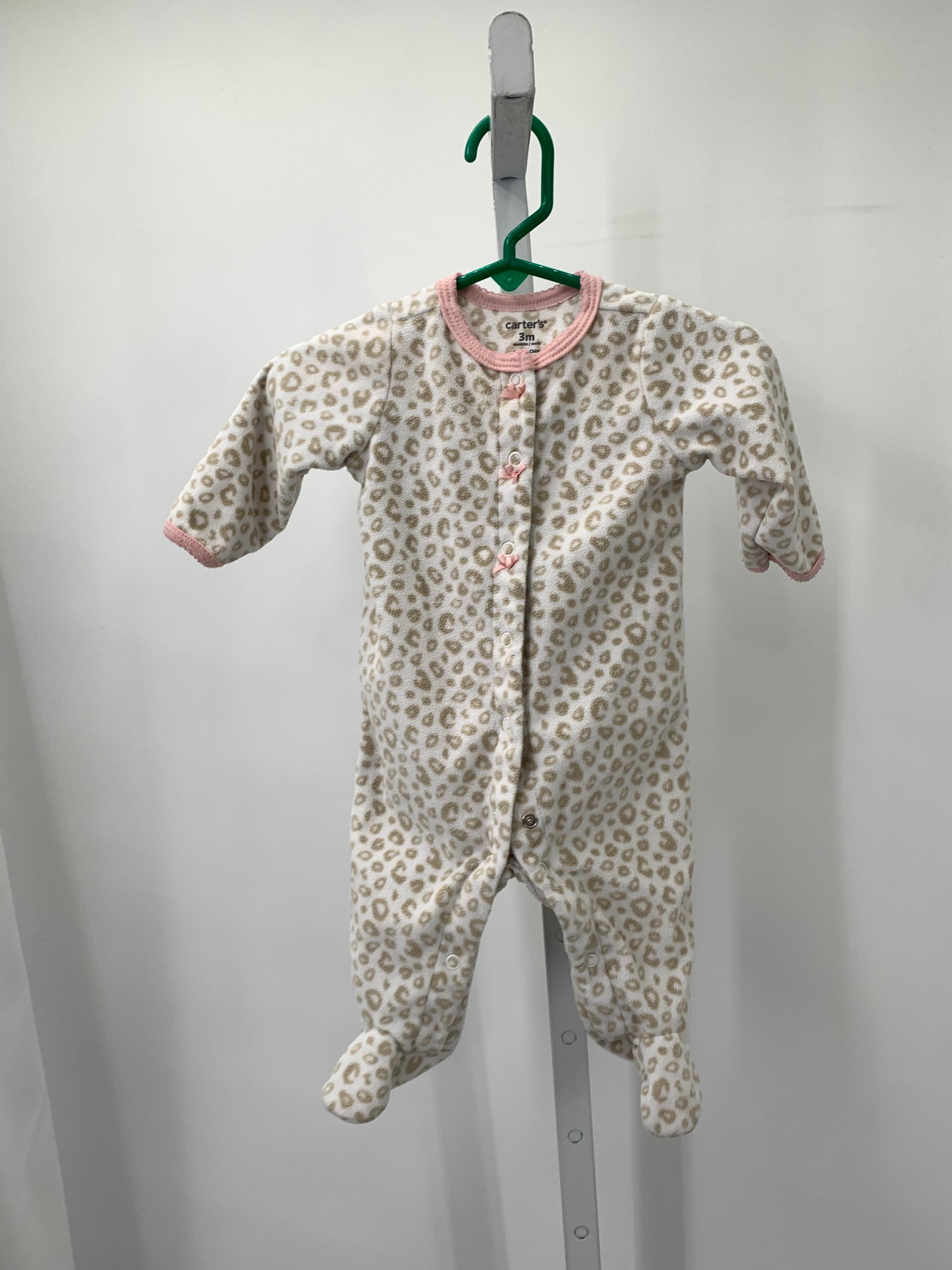 Carters Size 3 Months Girls Long Slv. Romper