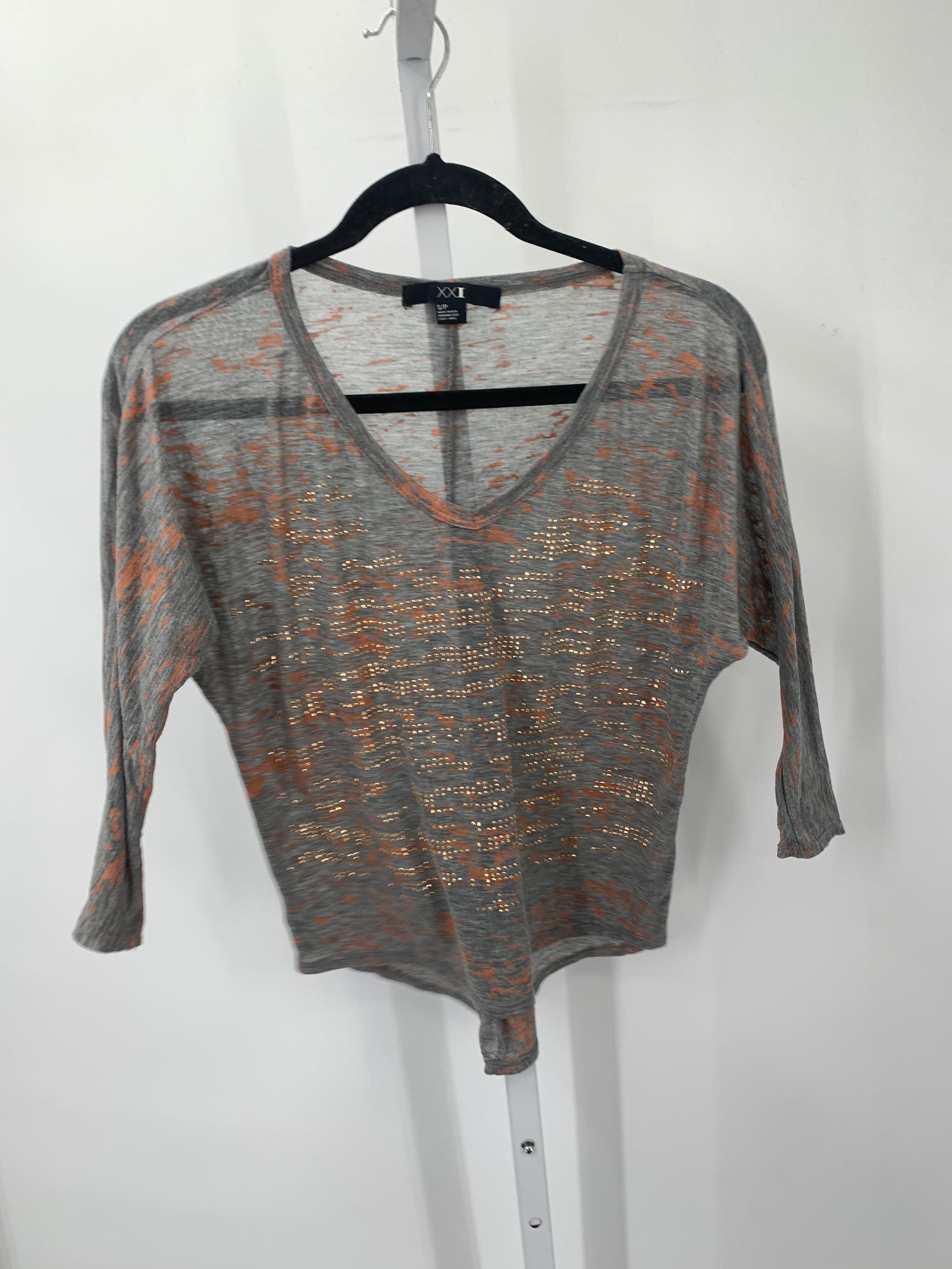 XXI Size Small Juniors 3/4 Sleeve Shirt