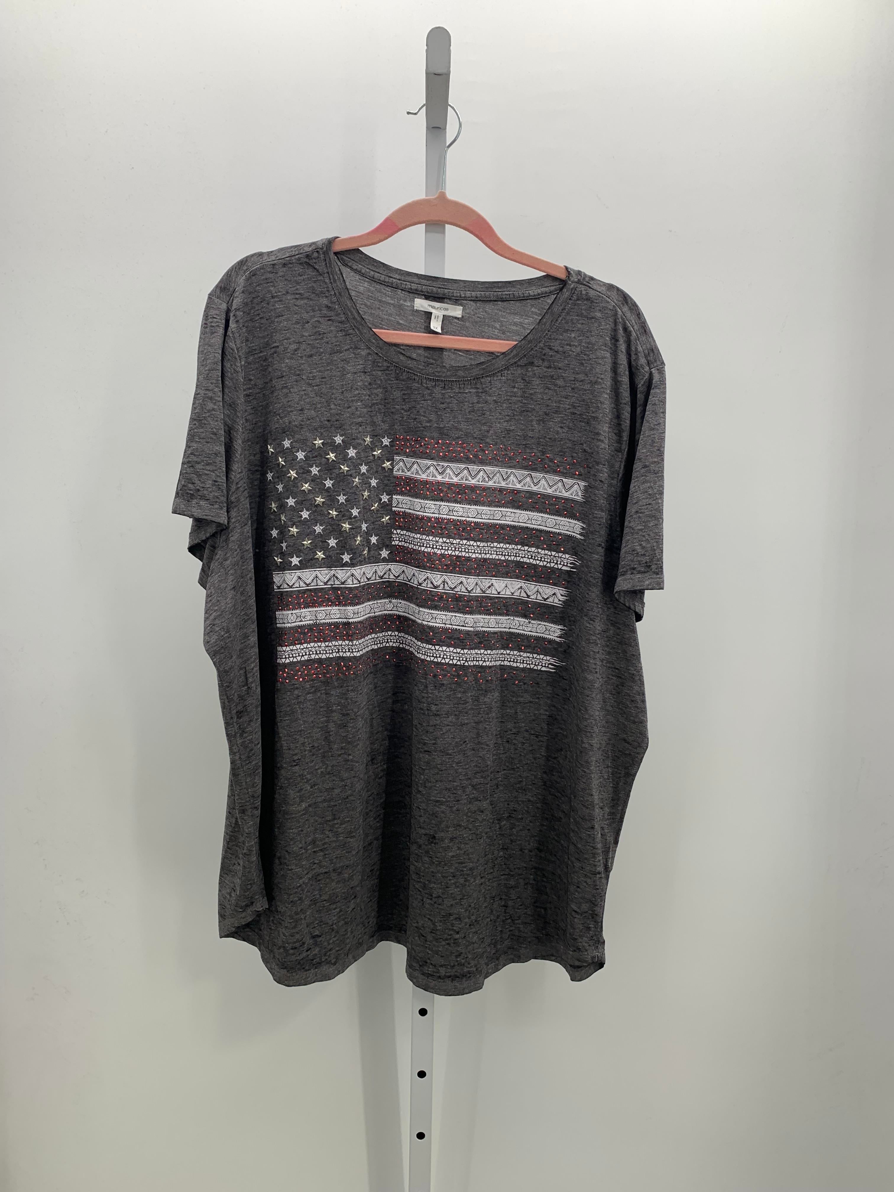 Maurices Size 3X Womens Short Sleeve Shirt