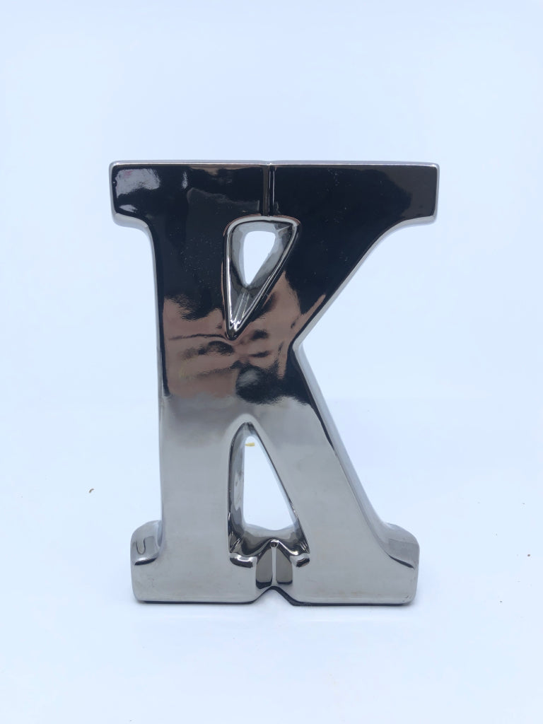 CHROME CERAMIC MONOGRAM K.