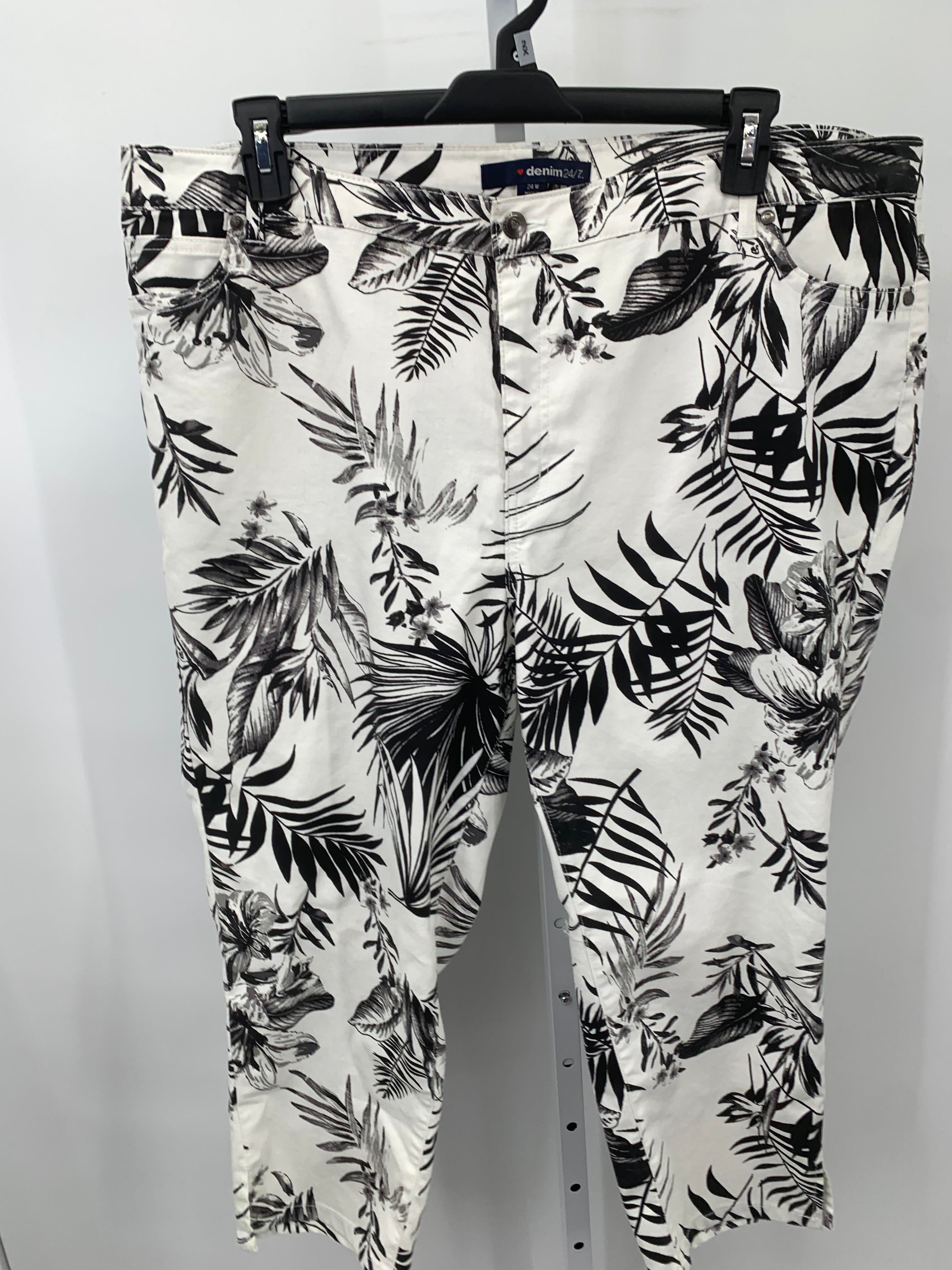 Size 24 W Womens Cropped Pants
