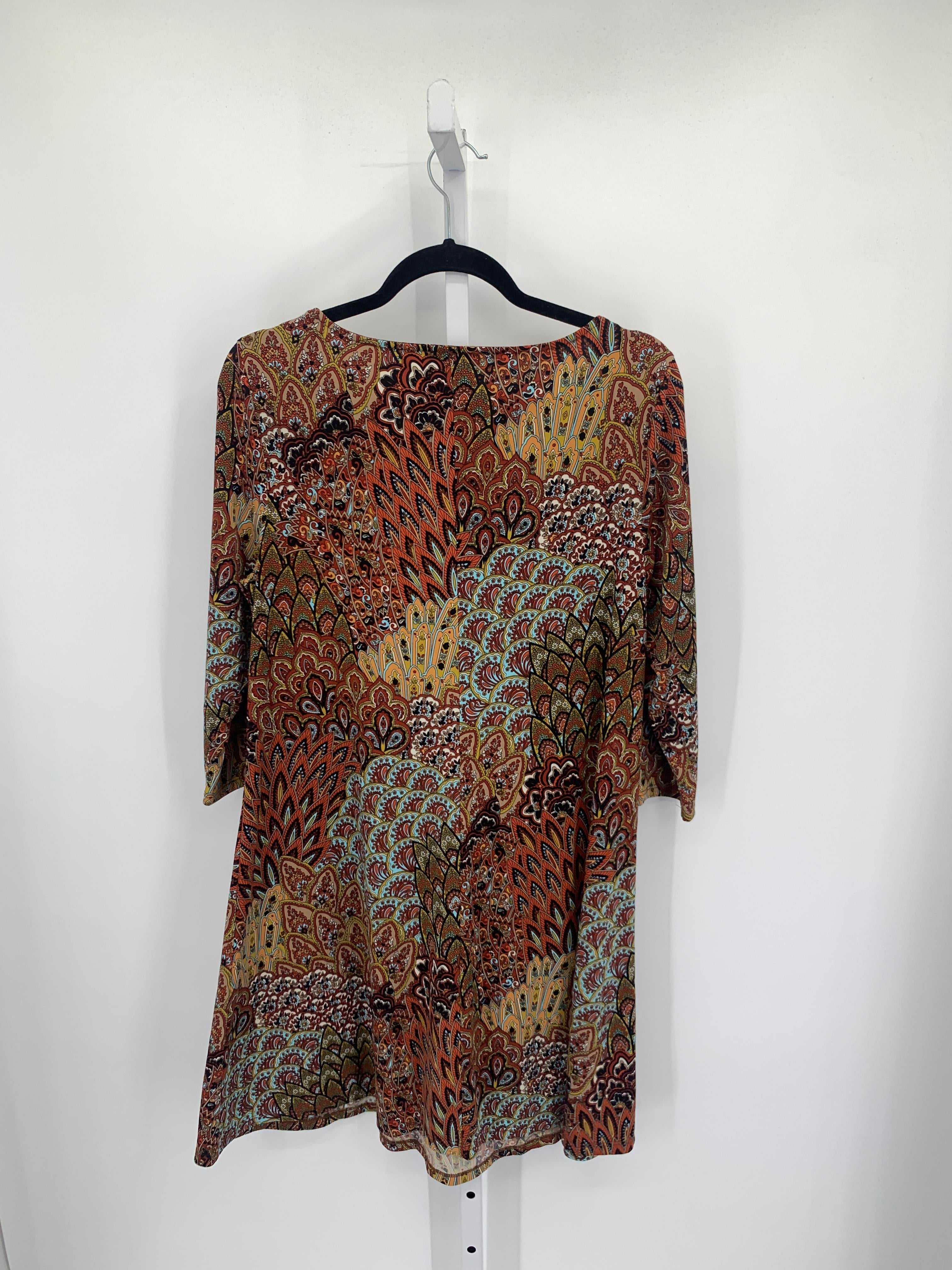 MSK Size Large Misses 3/4 Sleeve Dress