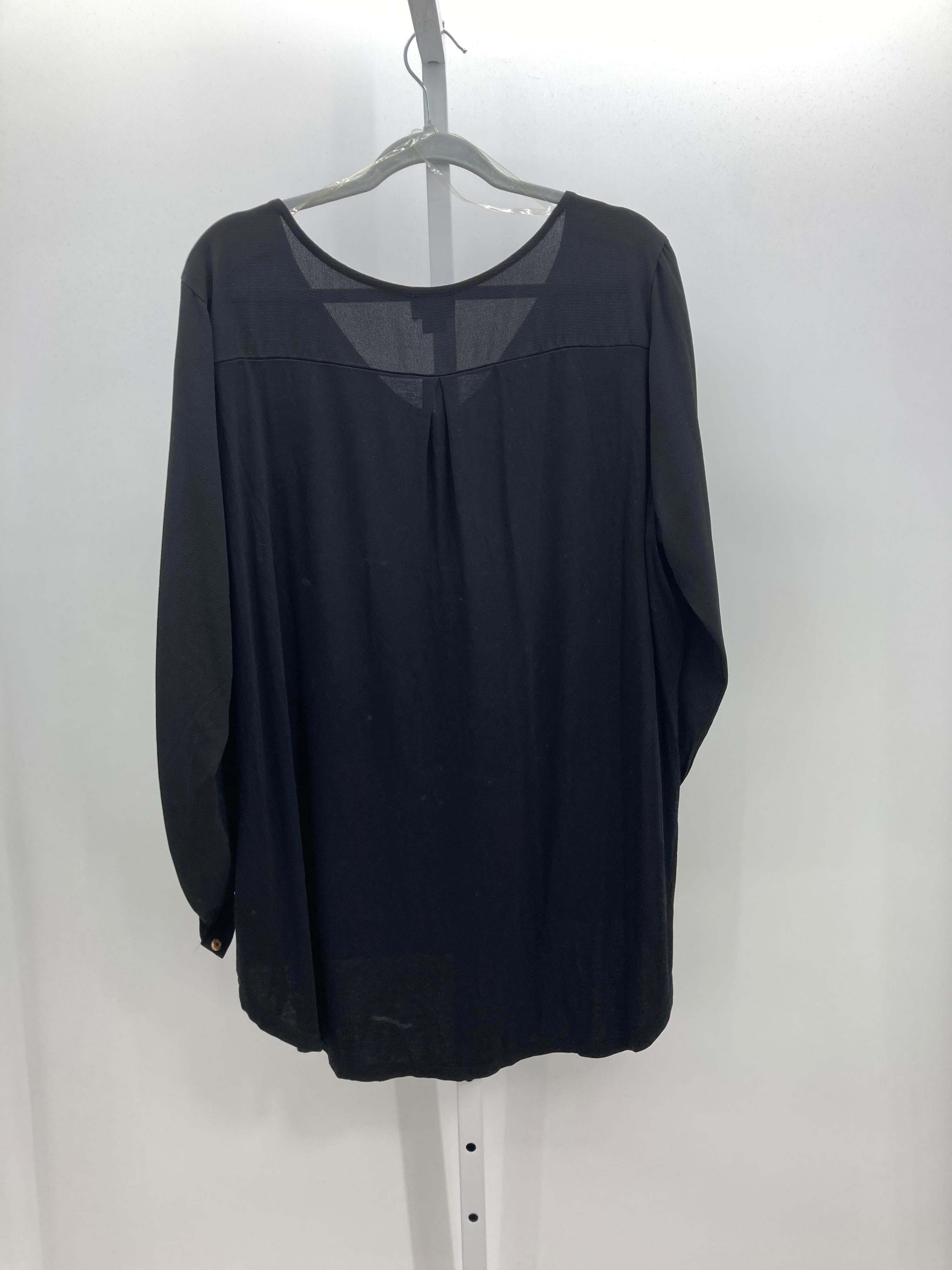 Simply Emma Size 2X Womens Long Sleeve Shirt