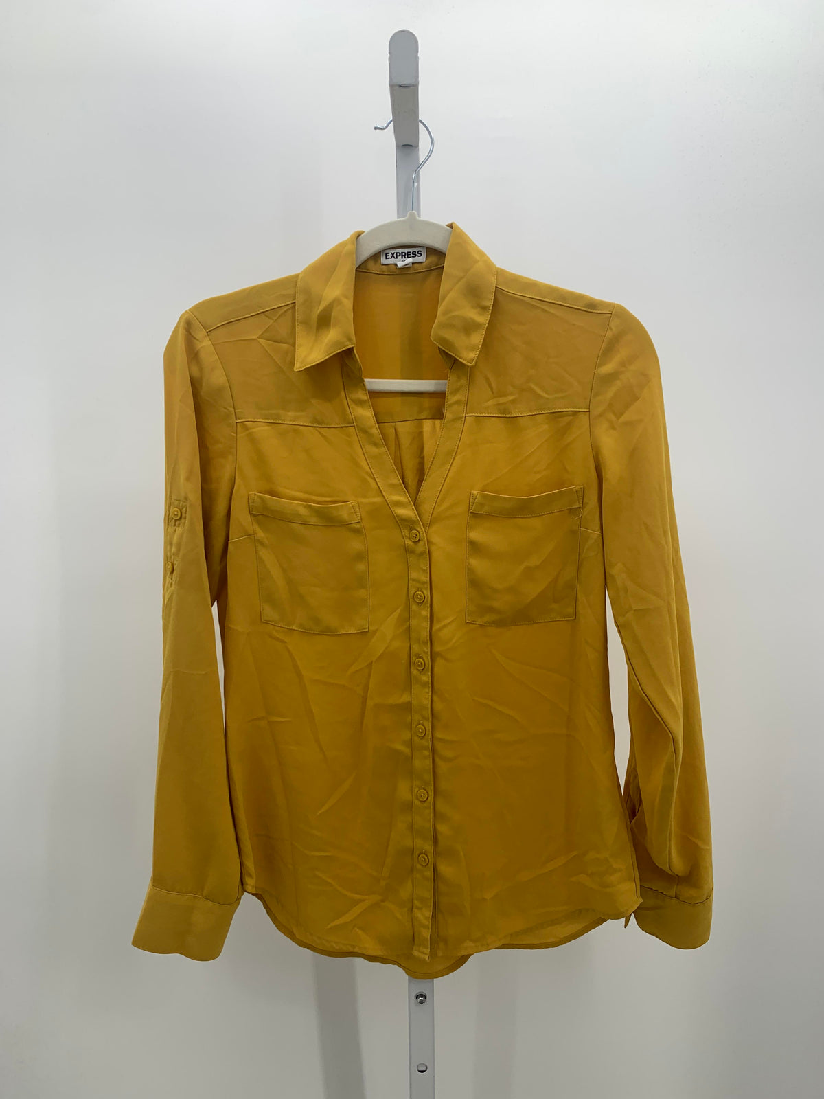 Express Size X Small Misses Long Sleeve Shirt