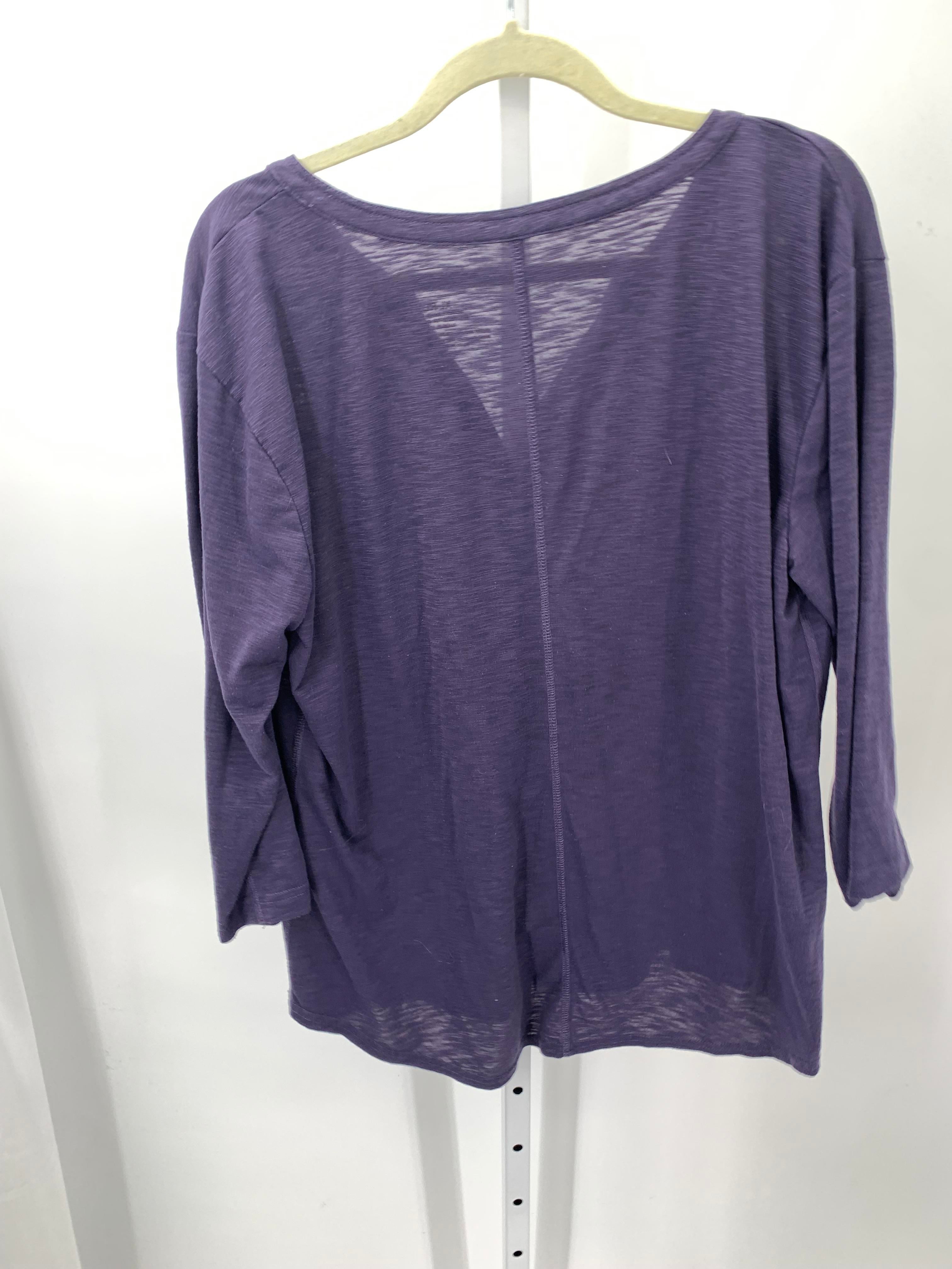 LL Bean Size Extra Large Misses 3/4 Sleeve Shirt