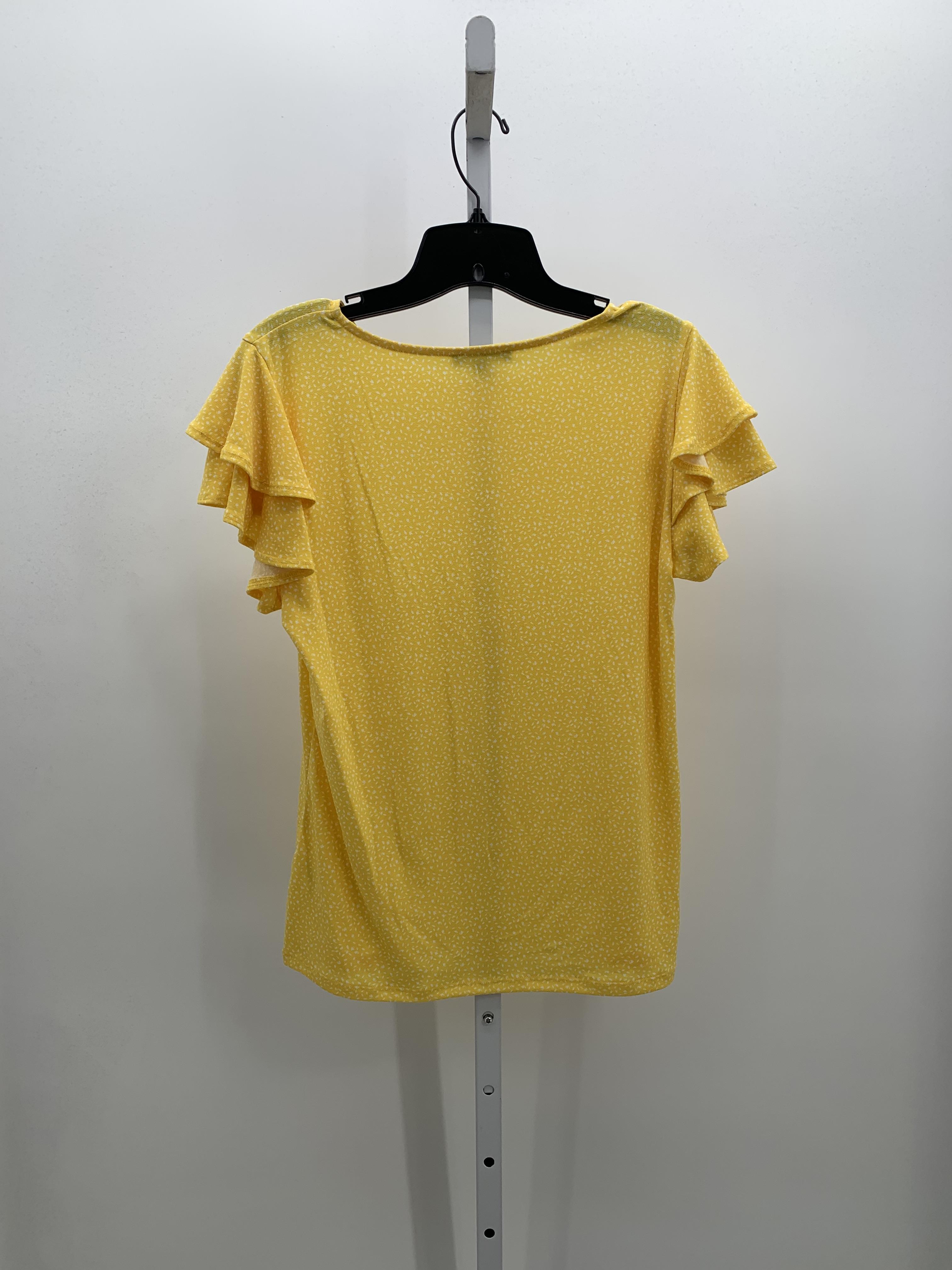 Adrianna Papell Size Medium Misses Short Sleeve Shirt