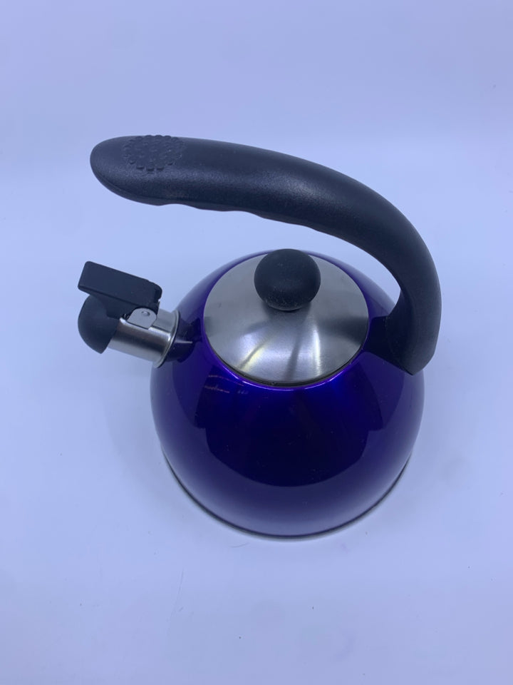 COBALT BLUE TEA KETTLE.