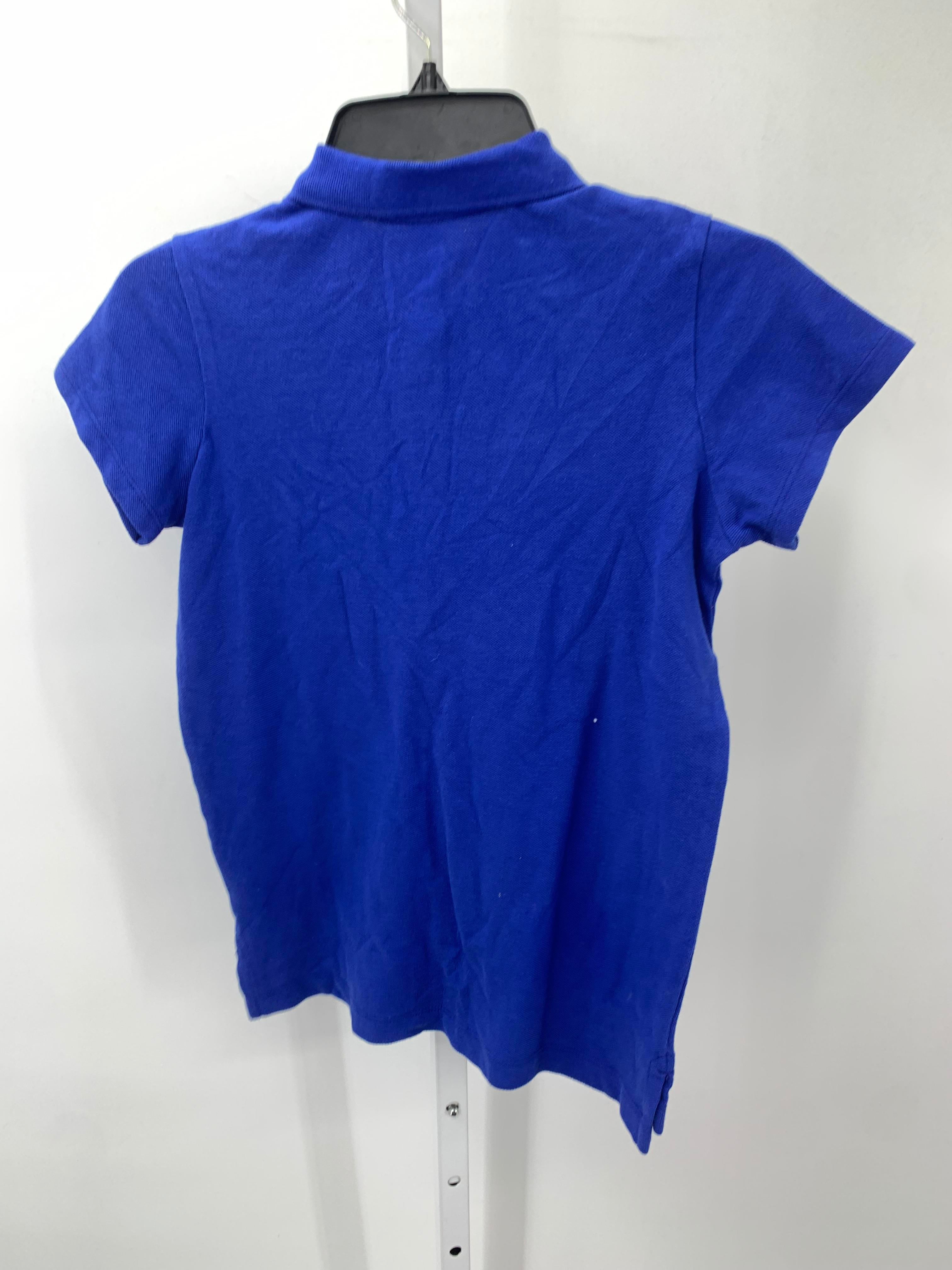 Lands End Size 10-12 Girls Short Sleeve Shirt