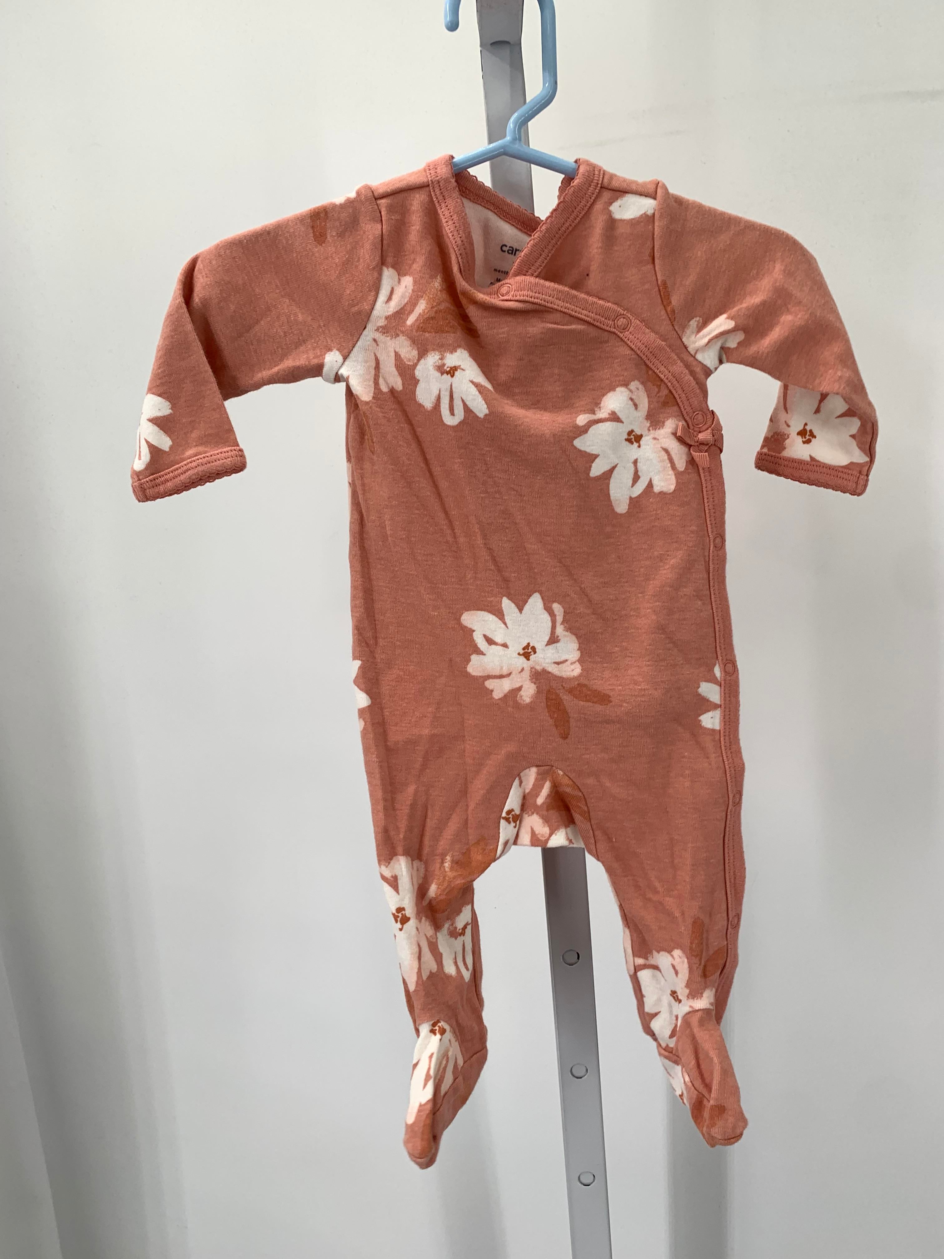 Carters Size 3 Months Girls Long Slv. Romper