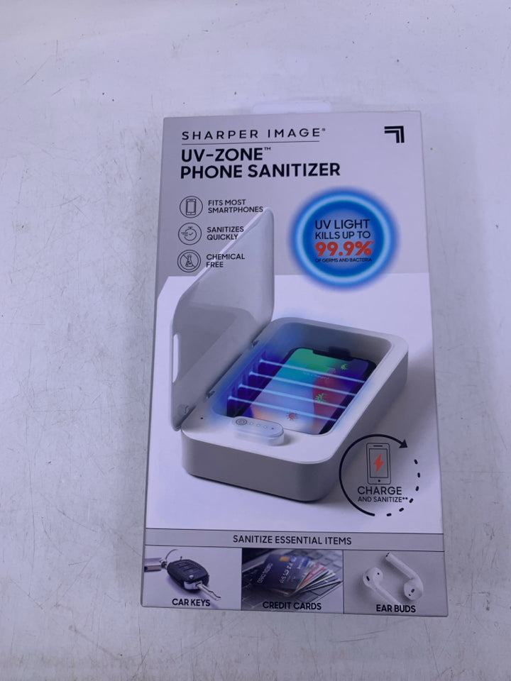 NIB UV-ZONE PHONE SANITIZER.
