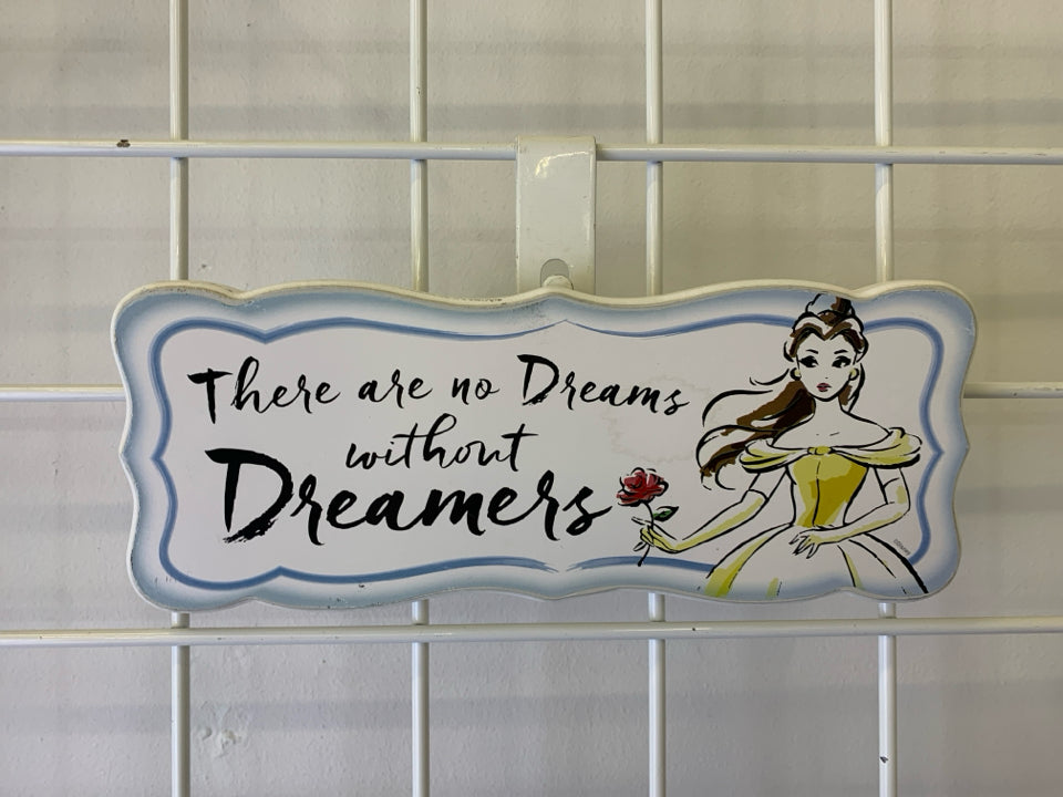 "THERE ARE NO DREAMS" PRINCESS BELL WALL ART.