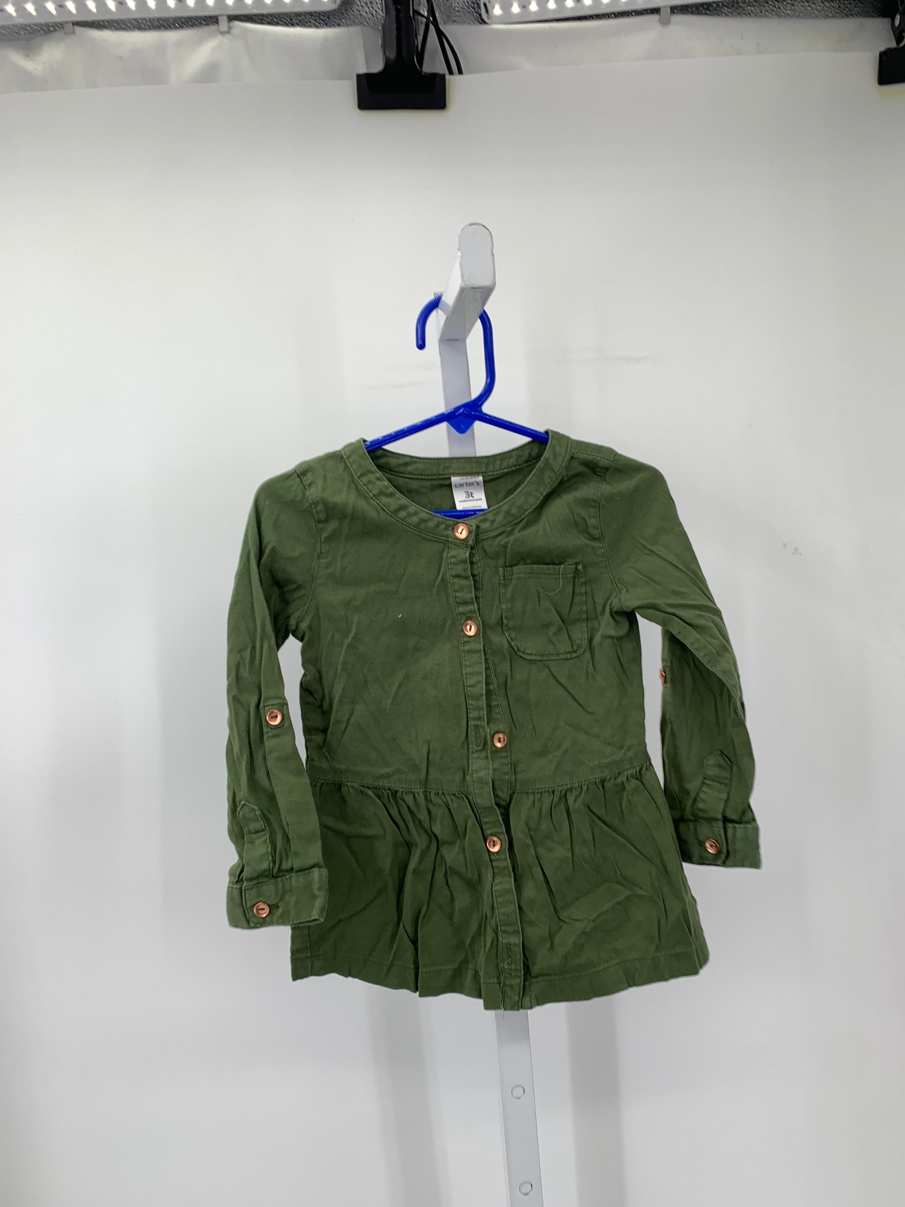 Carters Size 3T Girls Long Sleeve Shirt