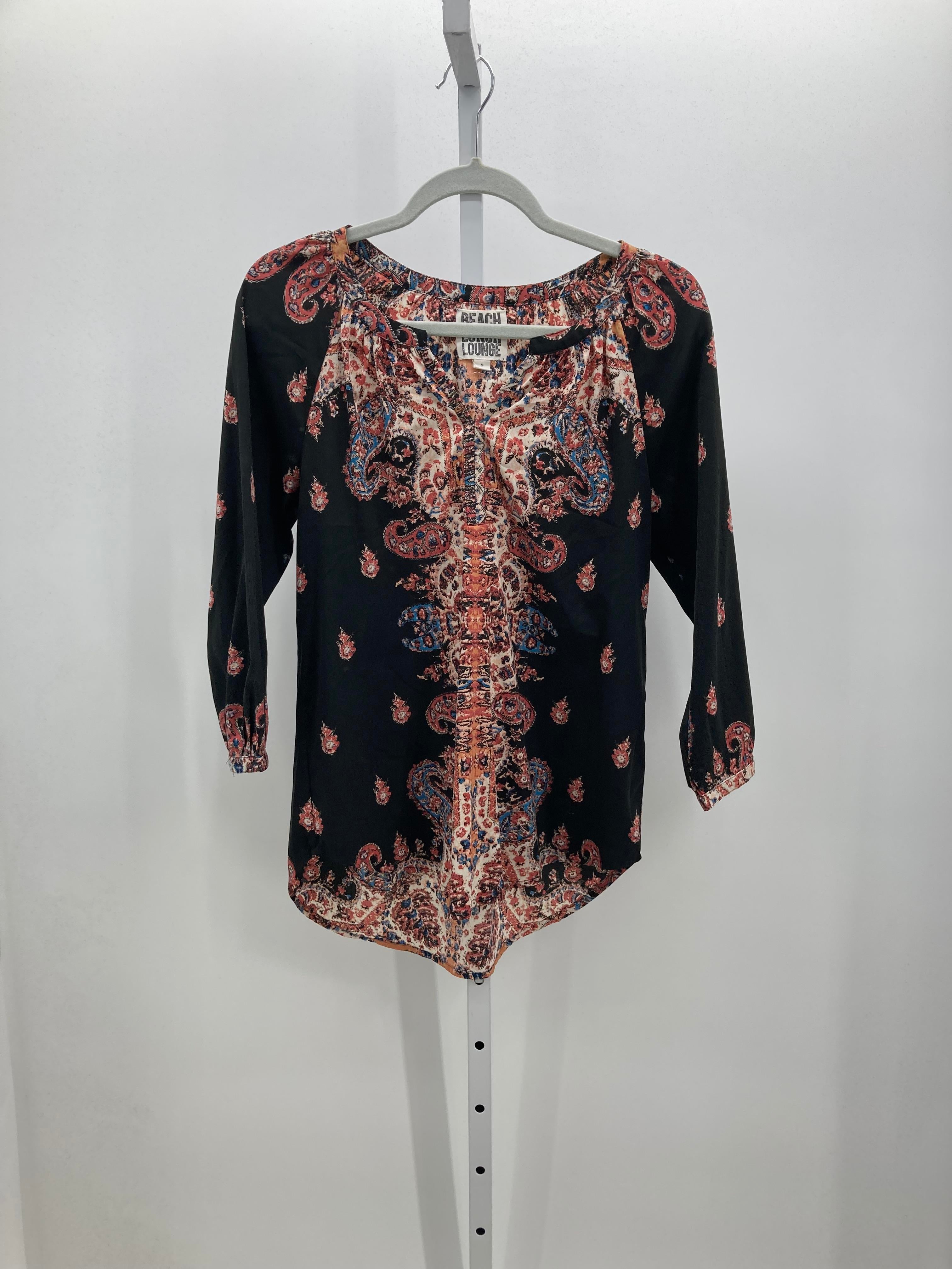 beachlunchlounge Size Small Misses 3/4 Sleeve Shirt