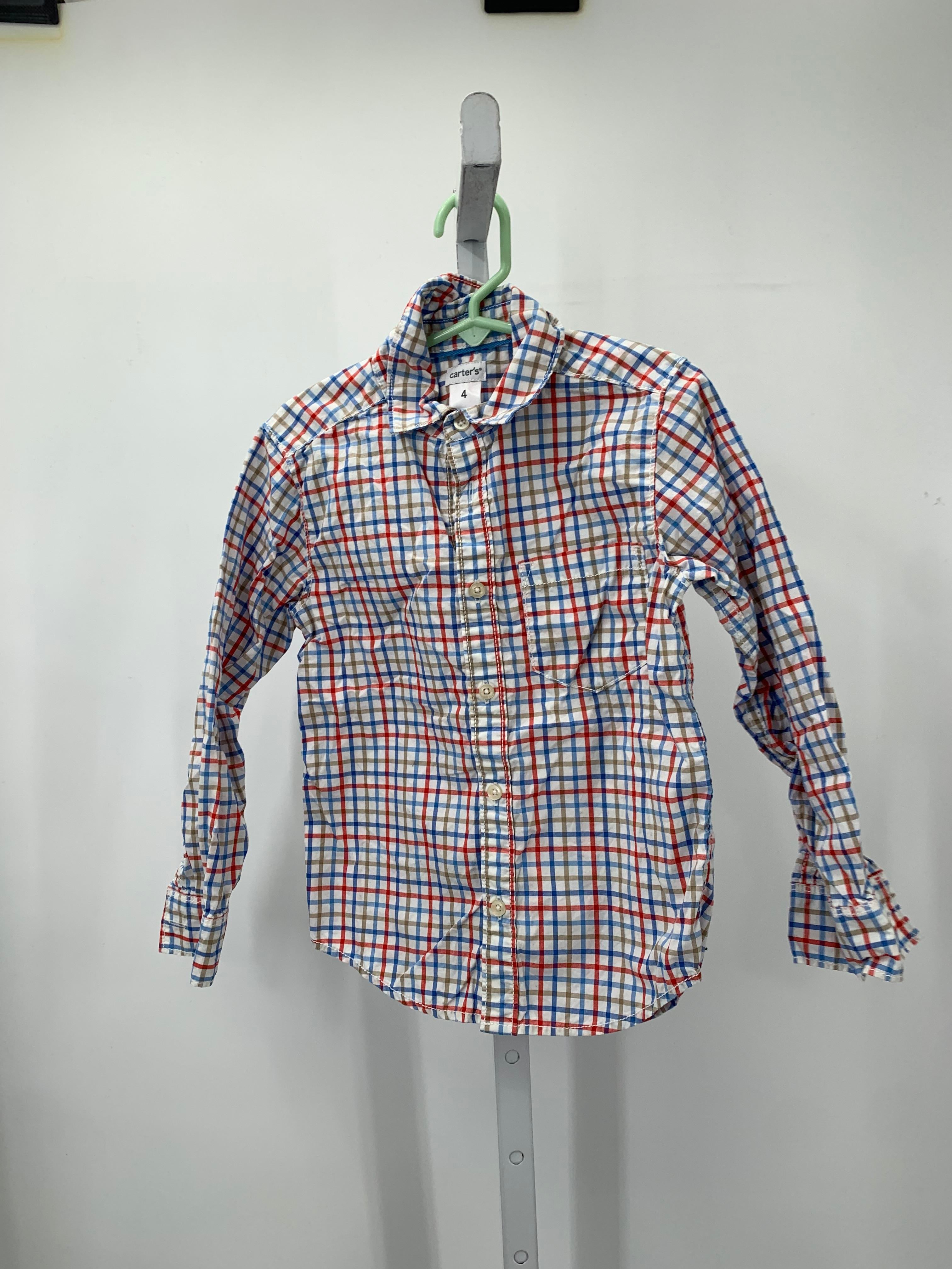 RED BLUE BROWN PLAID