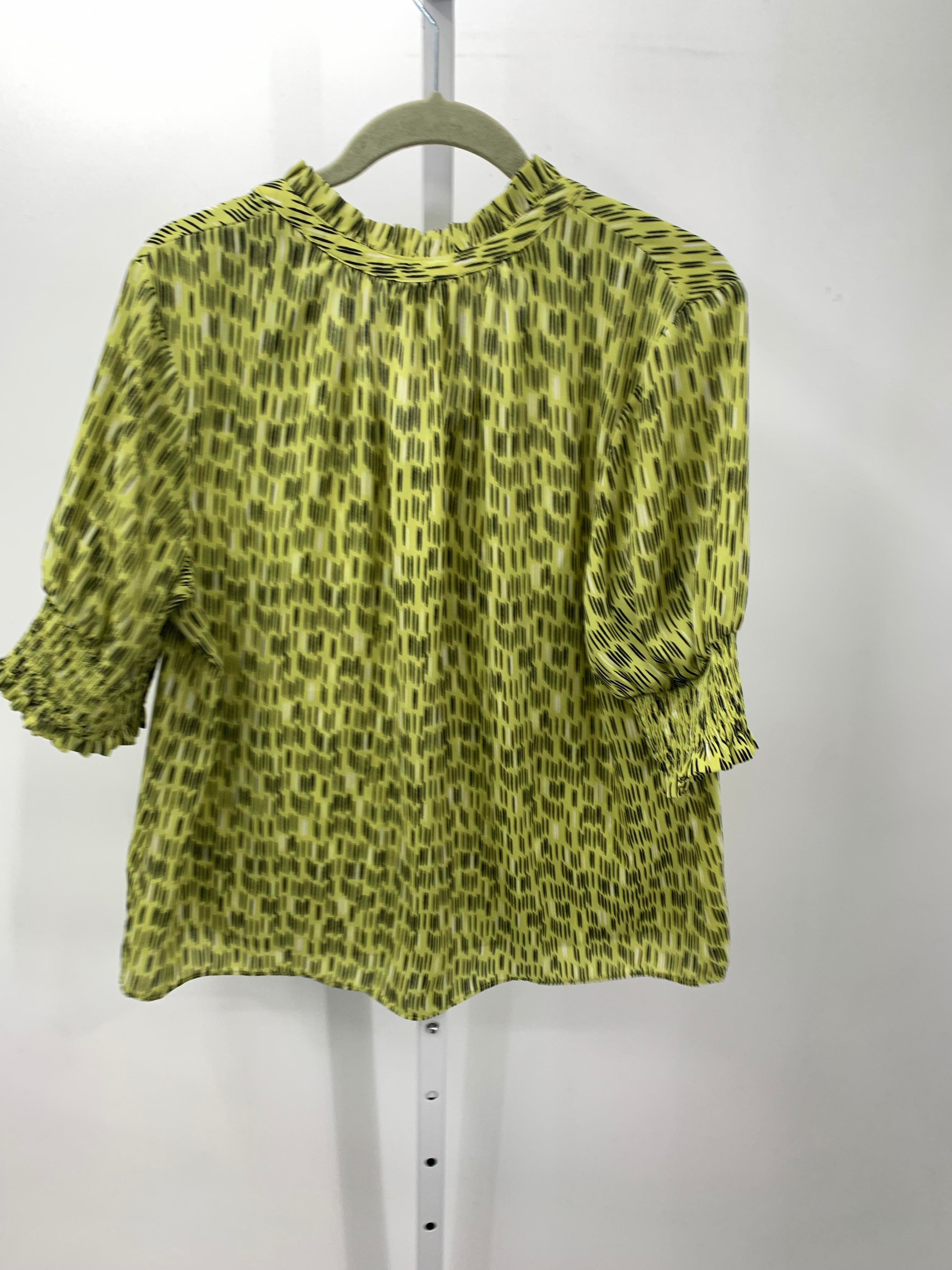 Worthington Size Large Misses Short Sleeve Shirt