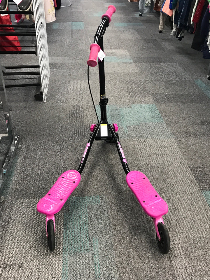 Yvolution Y Fliker A1 Air Scooter Black And Pink *some wear*