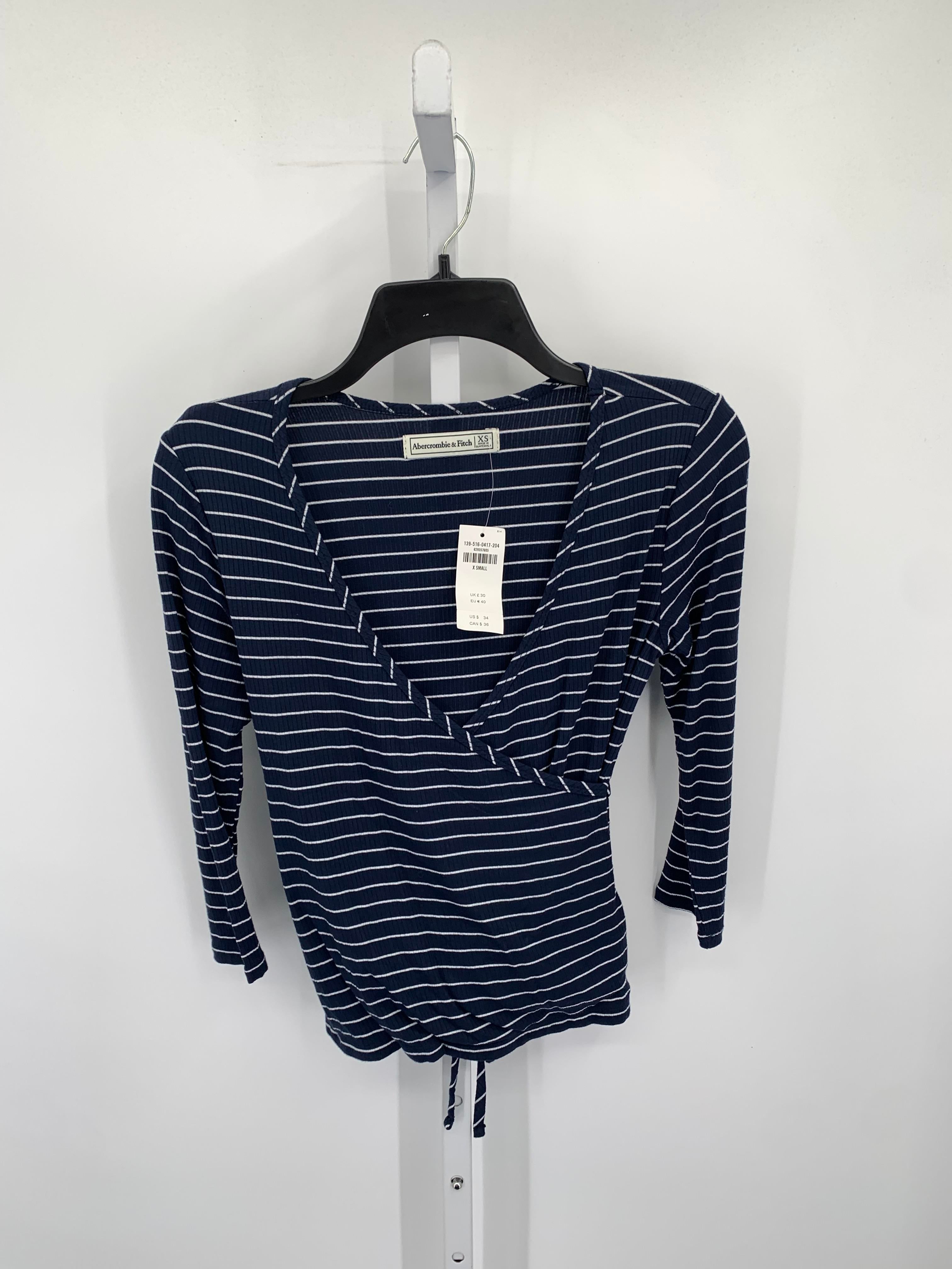 Abercrombie Size X Small Juniors 3/4 Sleeve Shirt