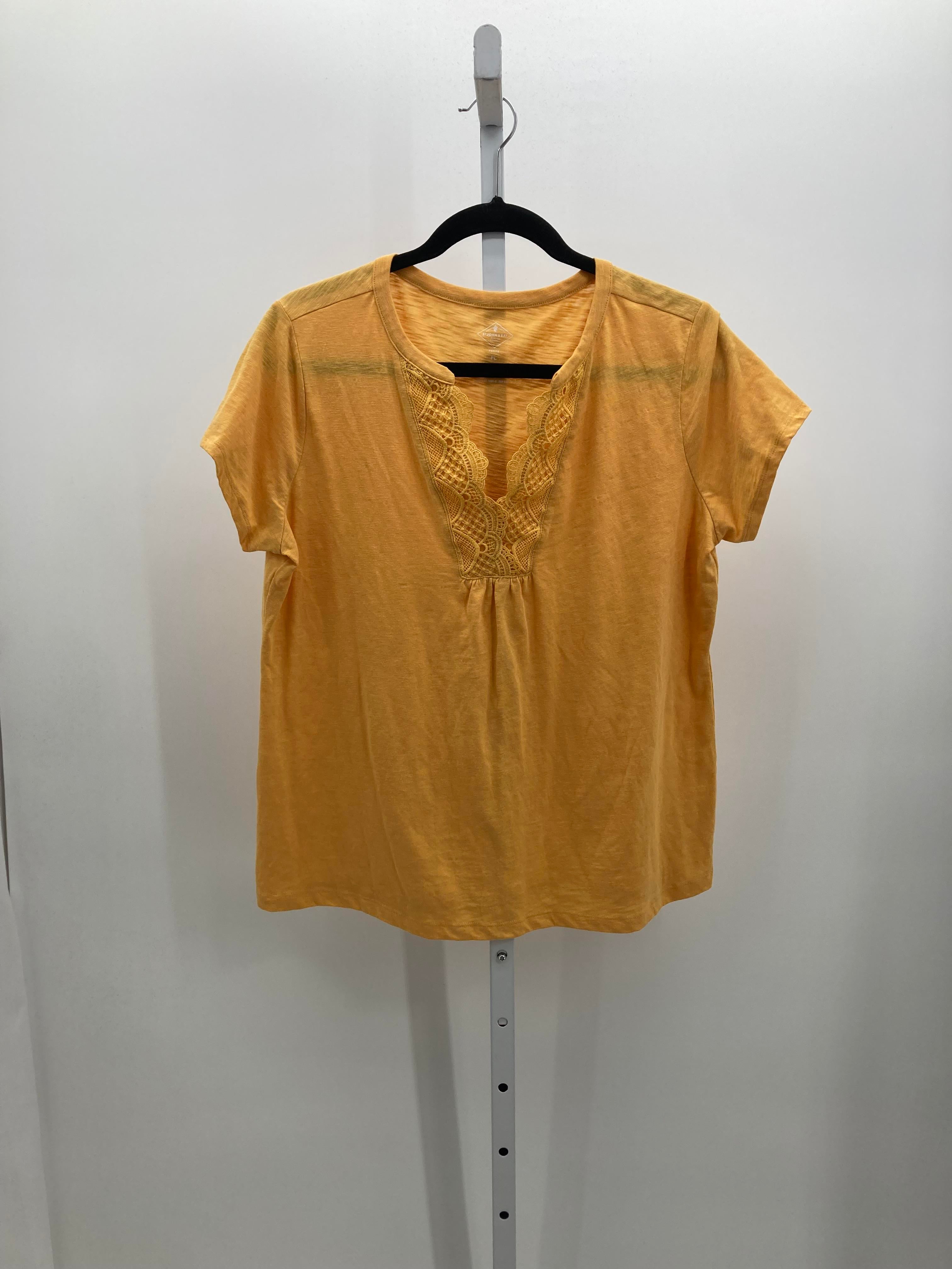 St. Johns Bay Size Large Petite Petite Short Sleeve Shirt